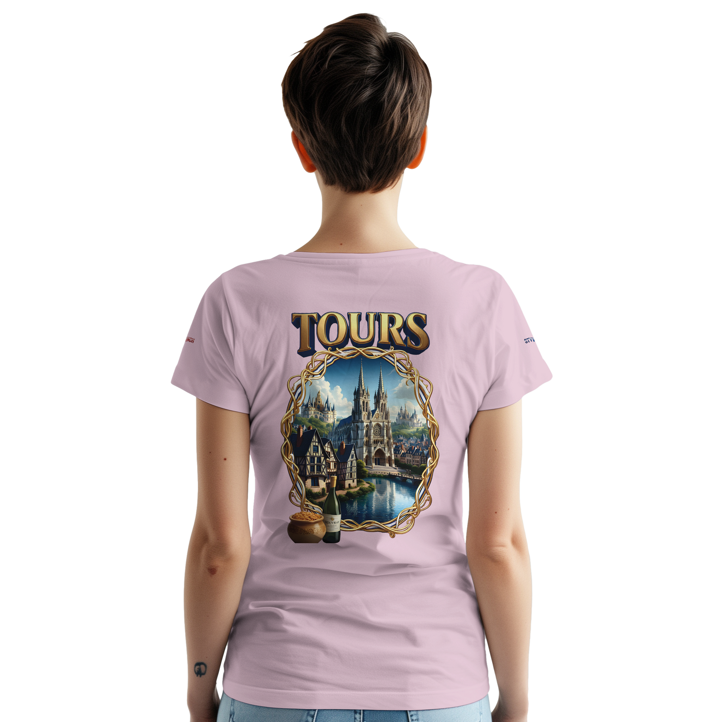 Unisex T-shirt Tours, France, thick crew neck | Gildan® 5000
