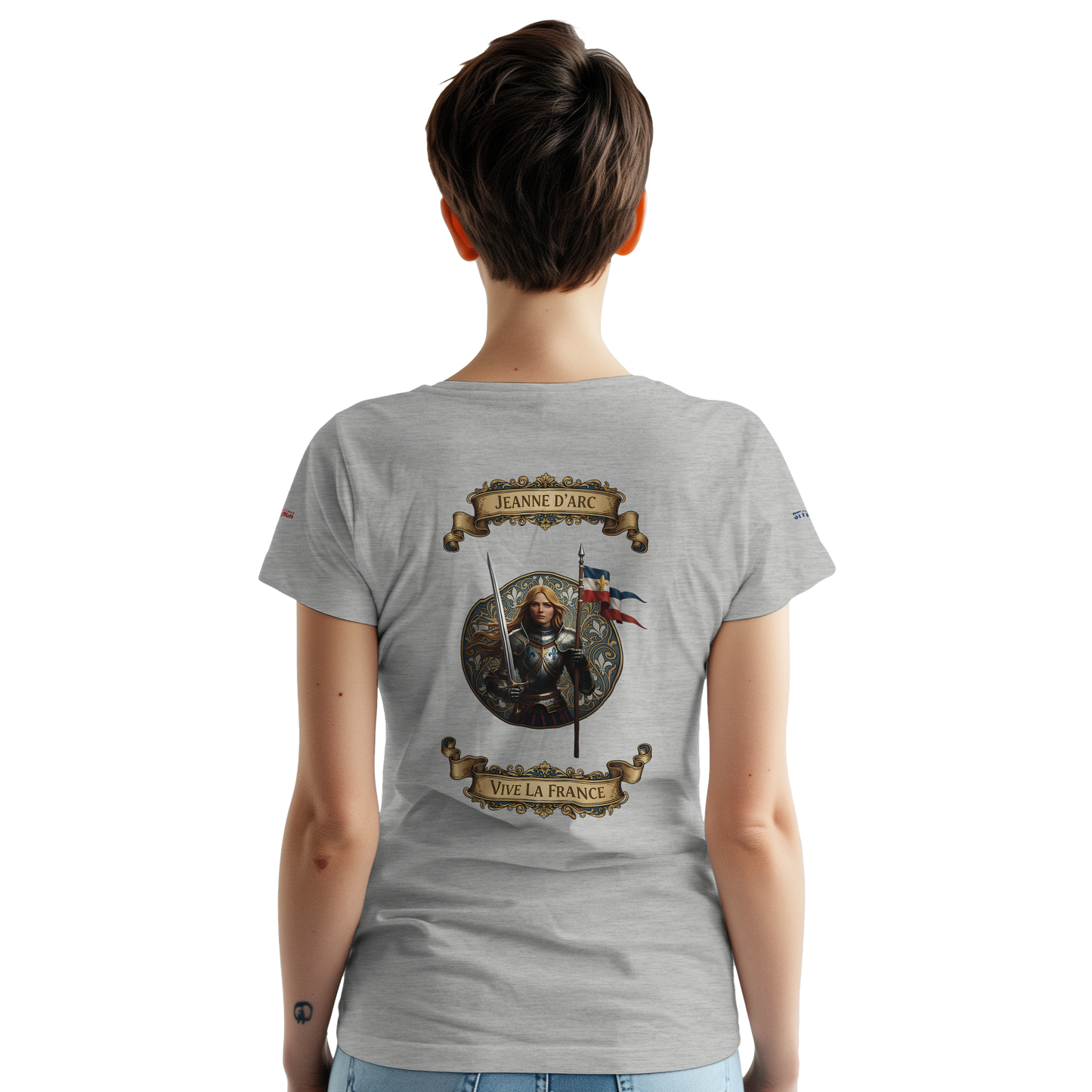 Damen T-Shirt Jeanne d'Arc dick Rundhals | Gildan® 5000