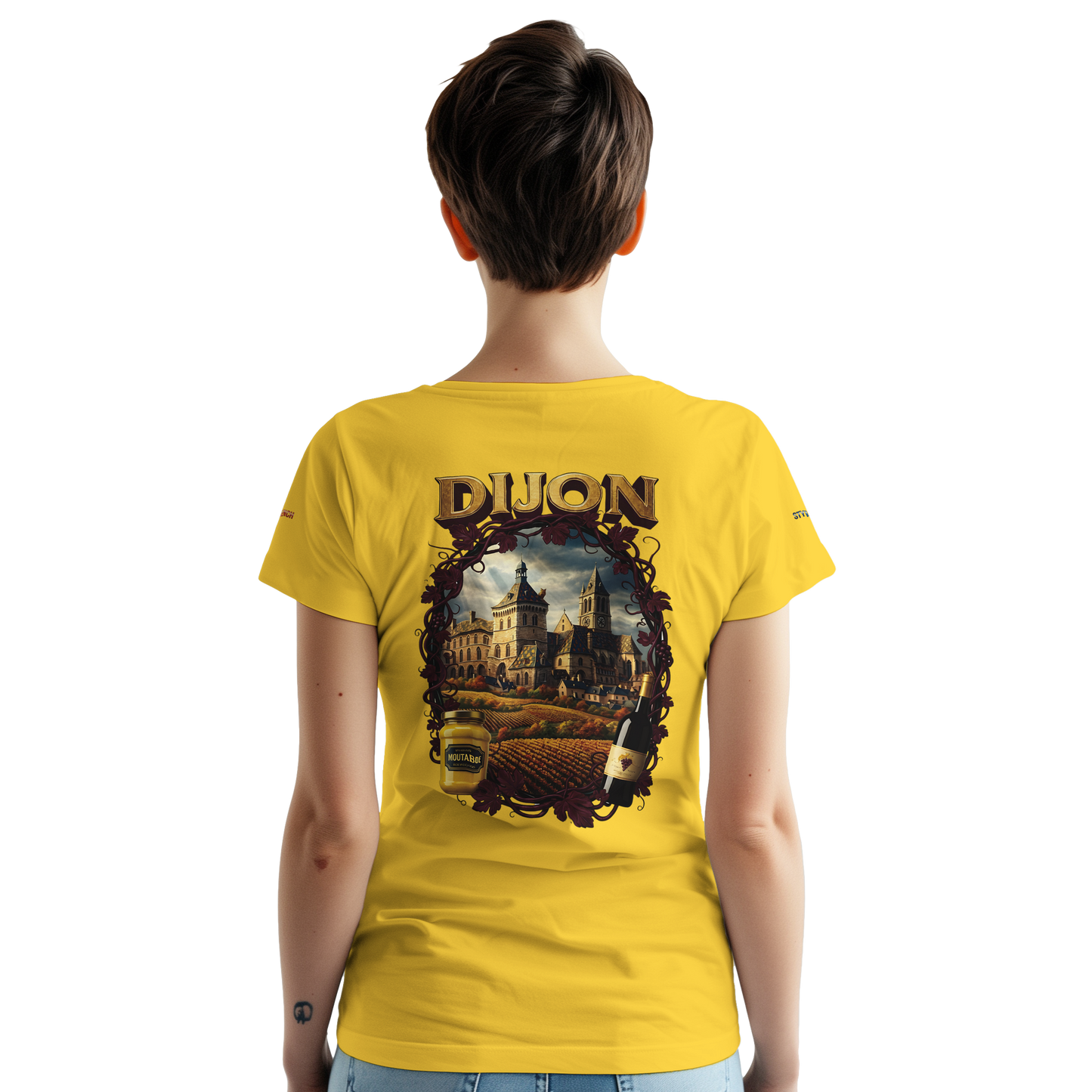 Unisex T-Shirt Dijon Stadt Frankreich dick Rundhals | Gildan® 5000
