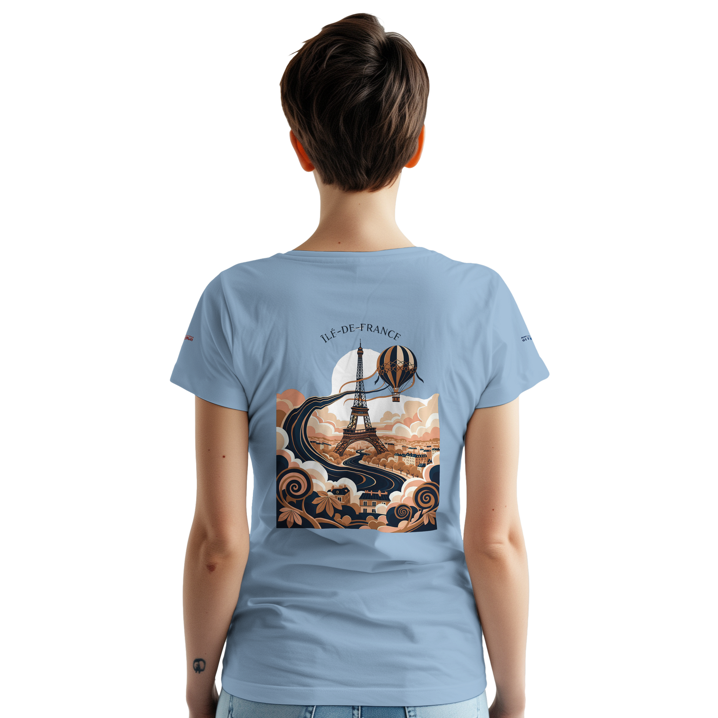 Unisex T-Shirt Île-de-France dick rundhals | Gildan® 5000