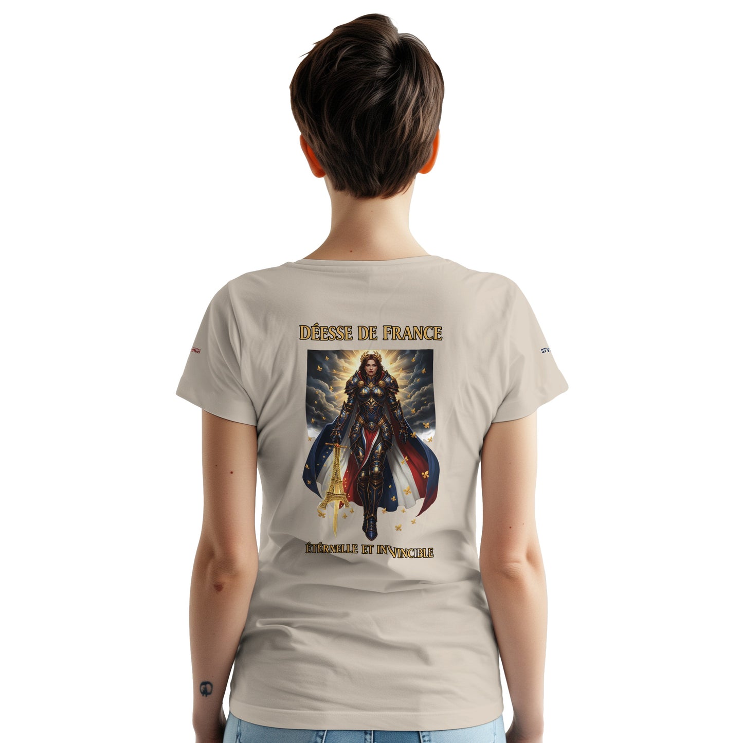 Women's Goddess of France Thick Crewneck T-Shirt | Gildan® 5000