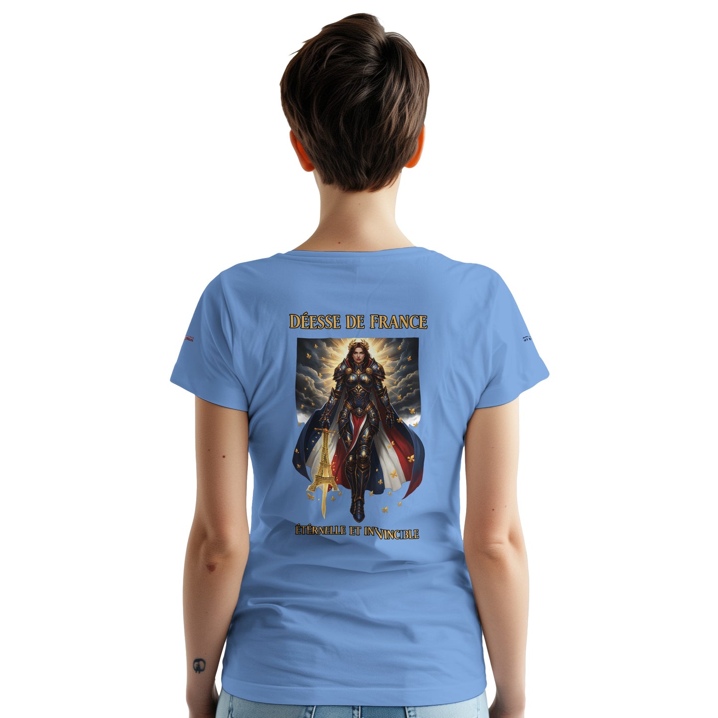 Women's Goddess of France Thick Crewneck T-Shirt | Gildan® 5000