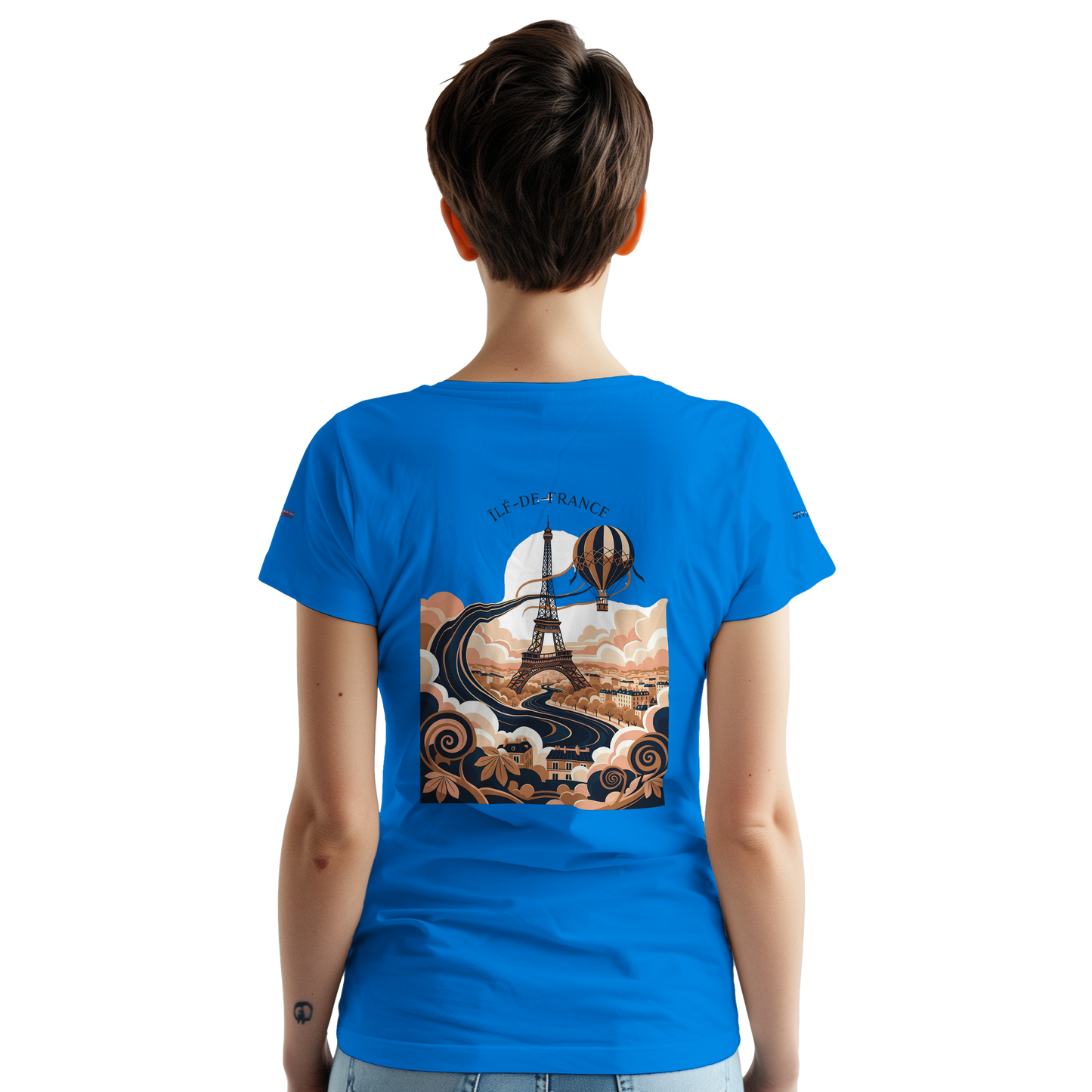 Unisex T-Shirt Île-de-France dick rundhals | Gildan® 5000