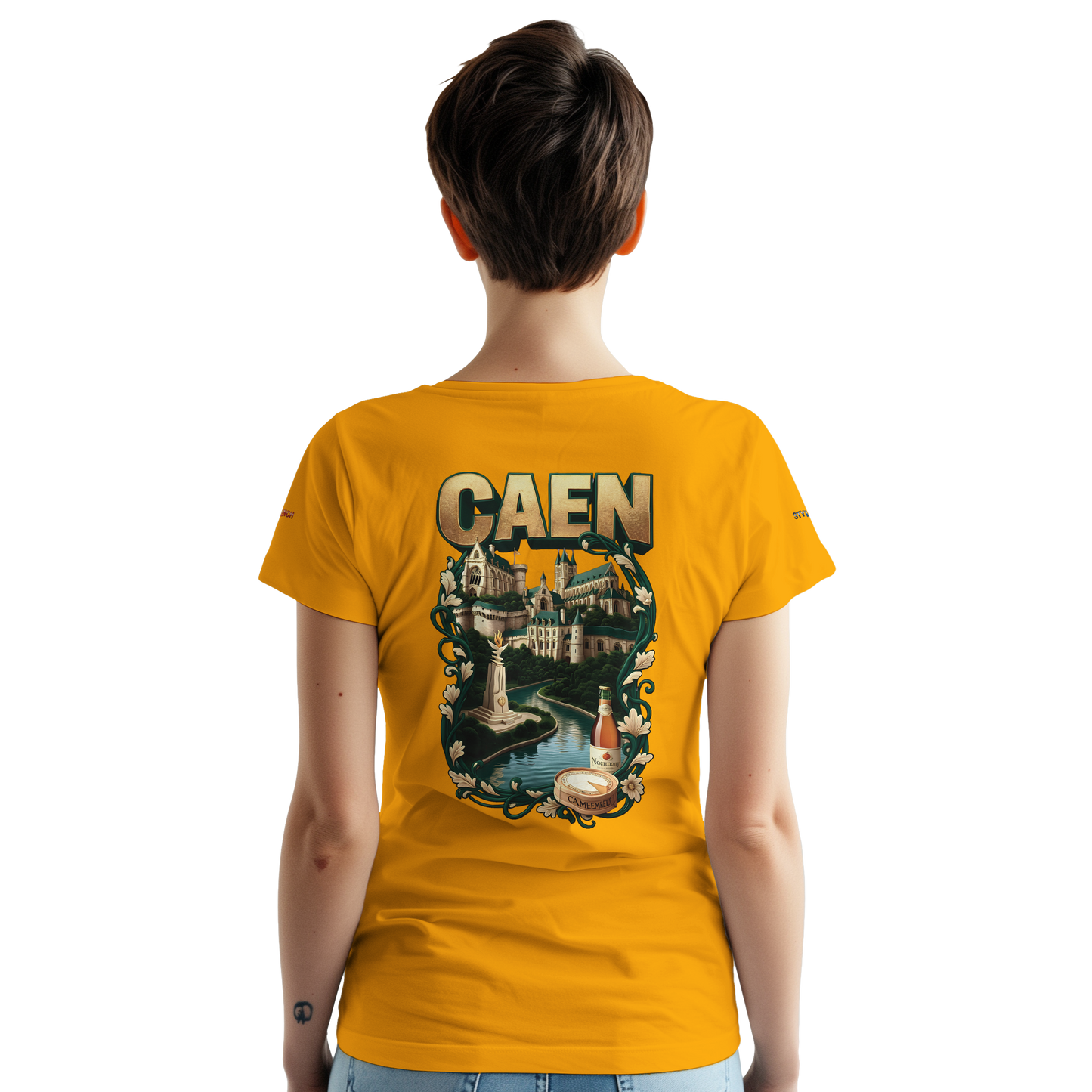 Unisex-T-Shirt Caen Stadt in Frankreich | Gildan® 5000
