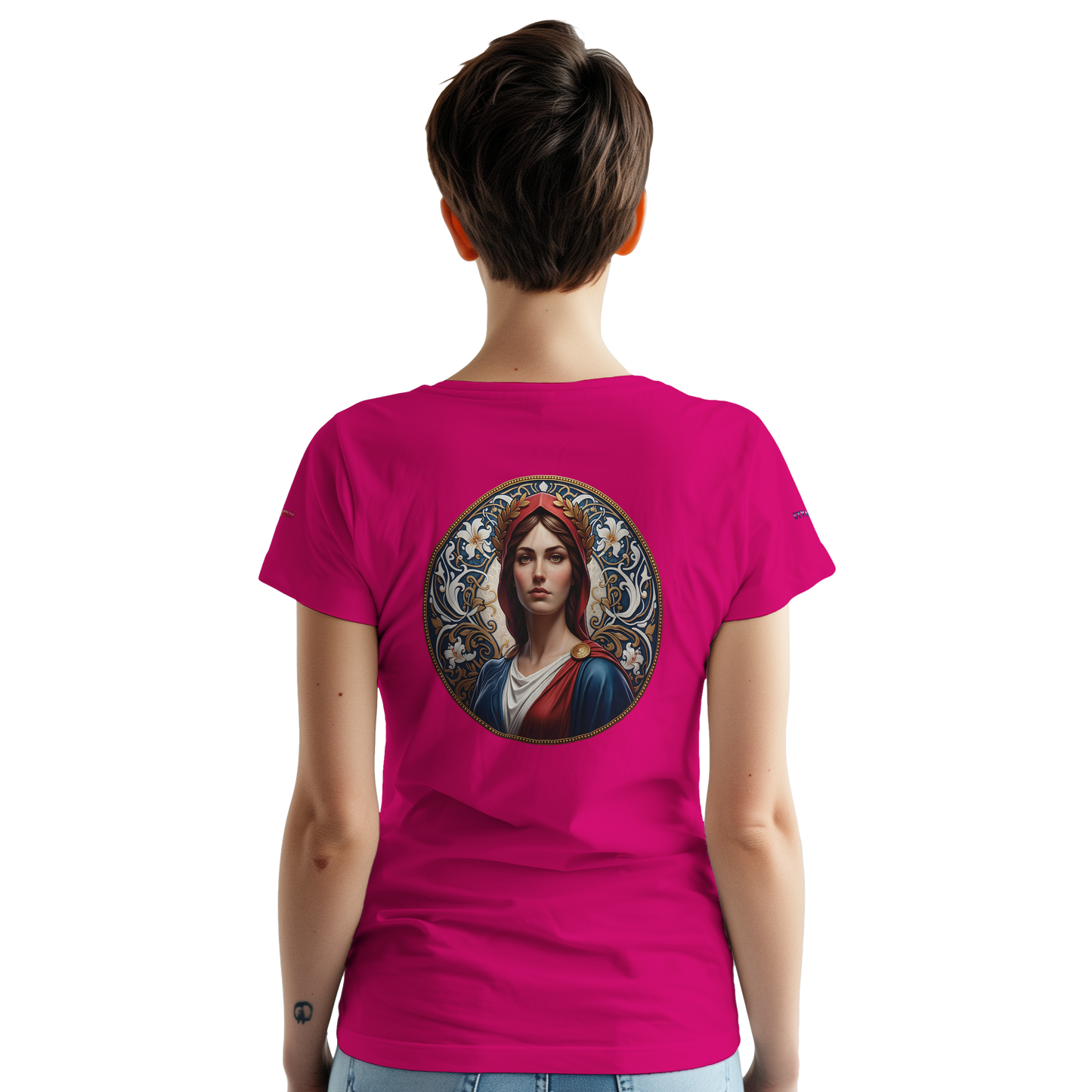 Damen T-Shirt Marianne dick, Rundhals | Gildan® 5000