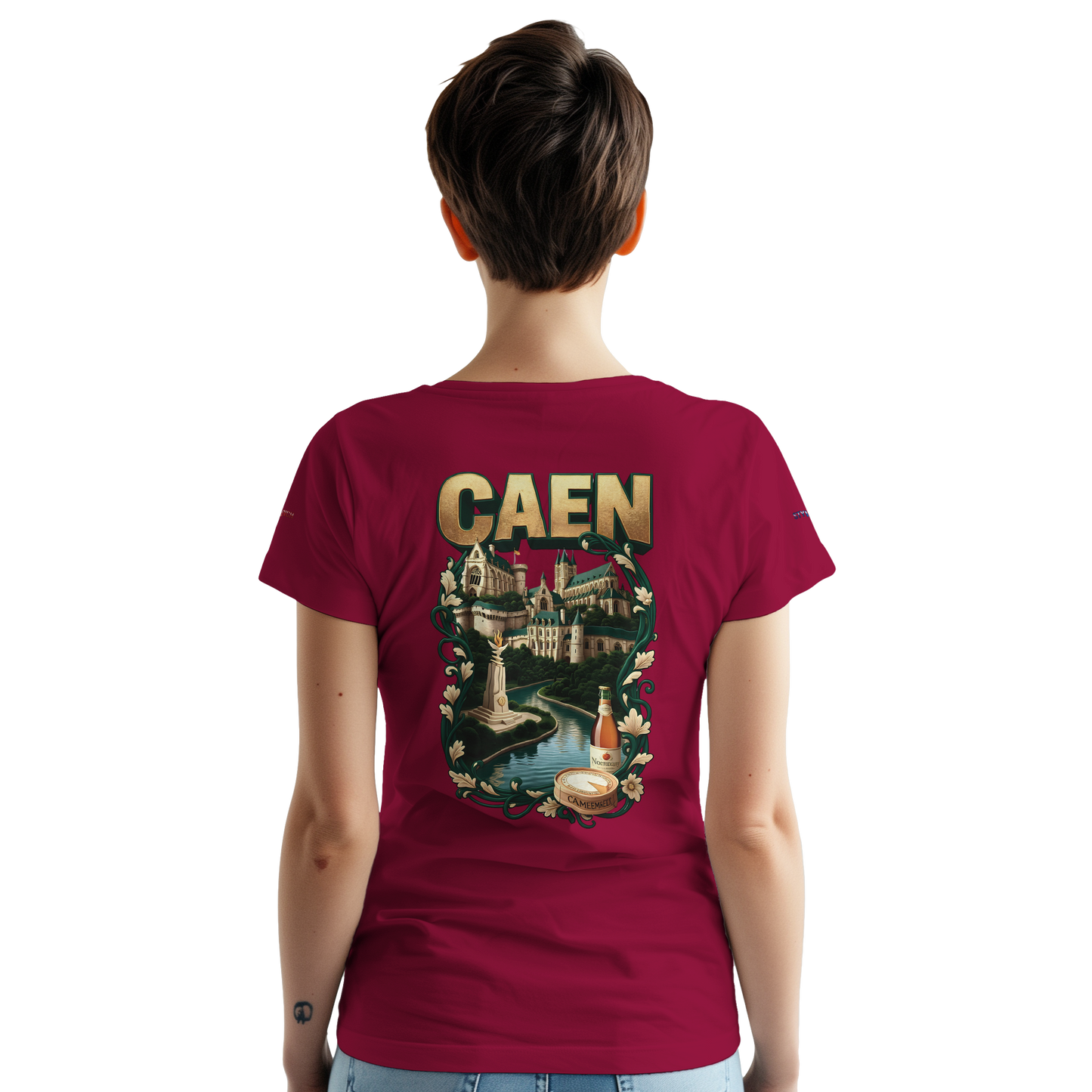 Unisex-T-Shirt Caen Stadt in Frankreich | Gildan® 5000
