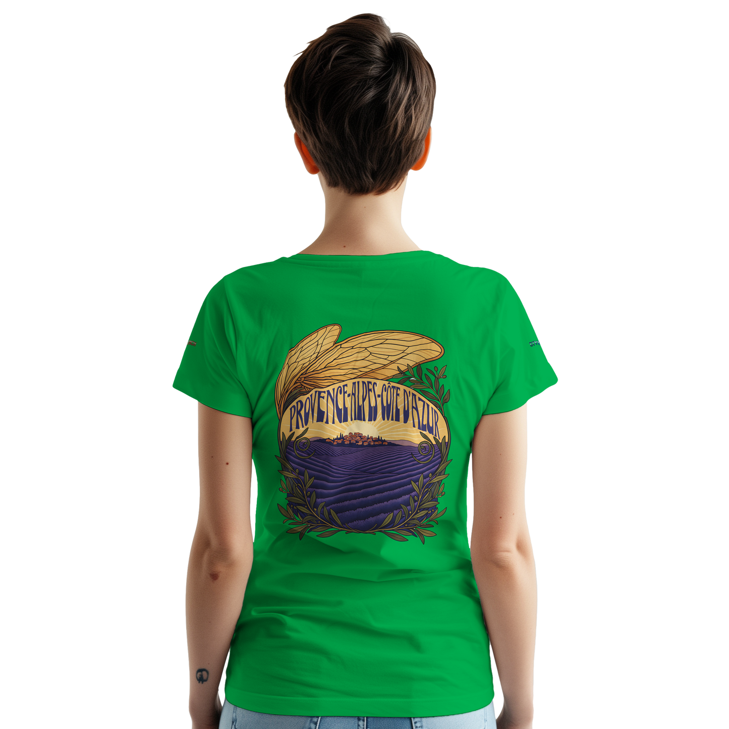 Unisex T-Shirt Provence-Alpes-Côte d'Azur, schwerer Rundhalsausschnitt | Gildan® 5000