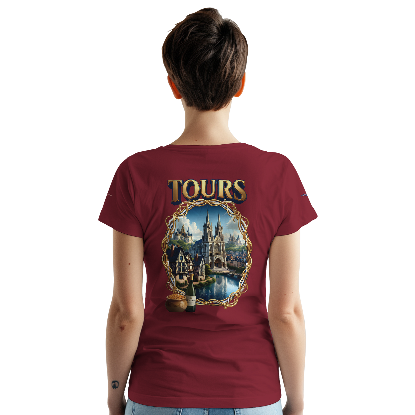Unisex T-shirt Tours, France, thick crew neck | Gildan® 5000