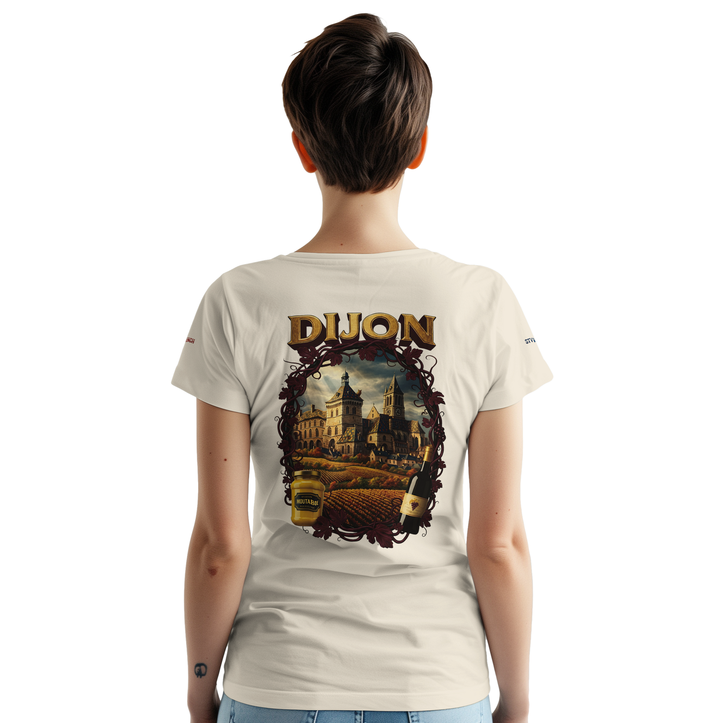 Unisex T-Shirt Dijon Stadt Frankreich dick Rundhals | Gildan® 5000