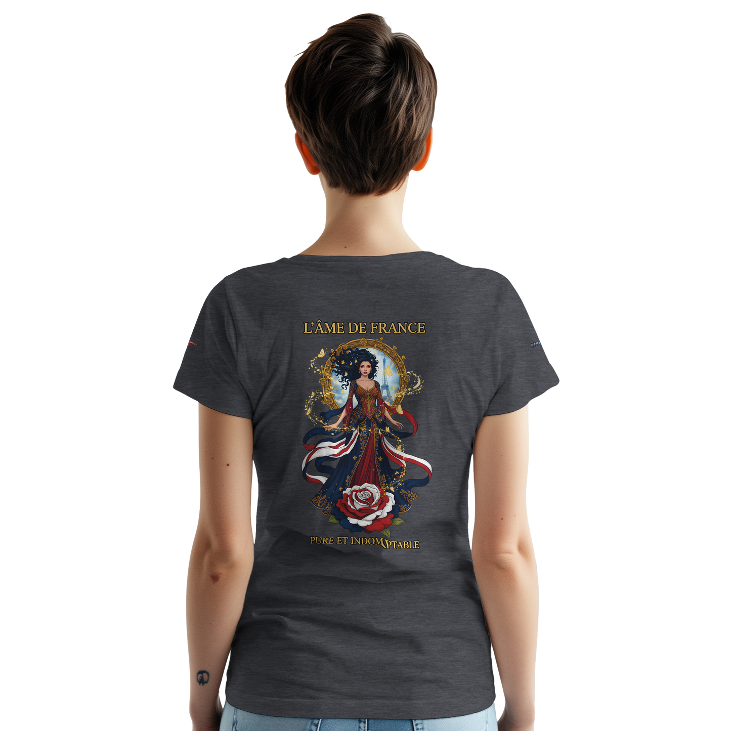 Women's T-shirt The Soul of France French Style Heavyweight Crewneck | Gildan® 5000