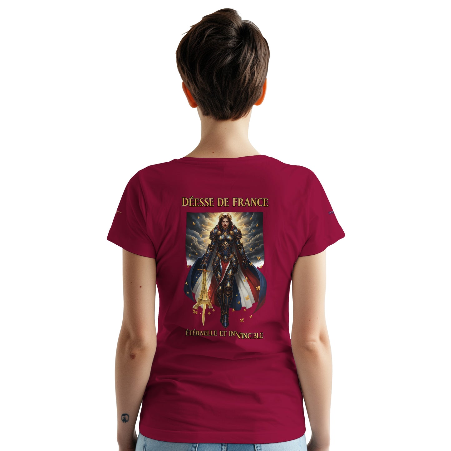 Women's Goddess of France Thick Crewneck T-Shirt | Gildan® 5000