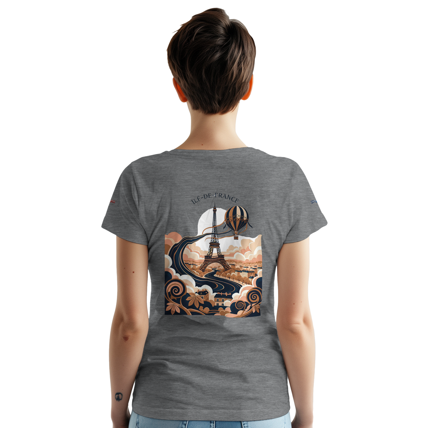 Unisex T-Shirt Île-de-France dick rundhals | Gildan® 5000