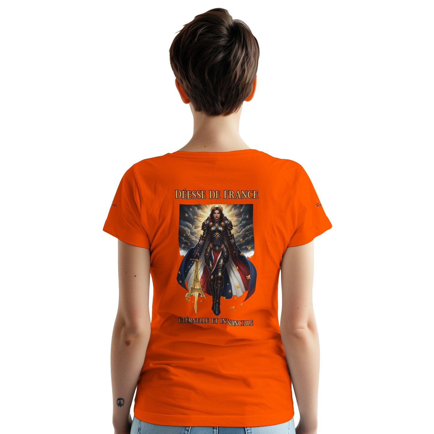 Women's Goddess of France Thick Crewneck T-Shirt | Gildan® 5000
