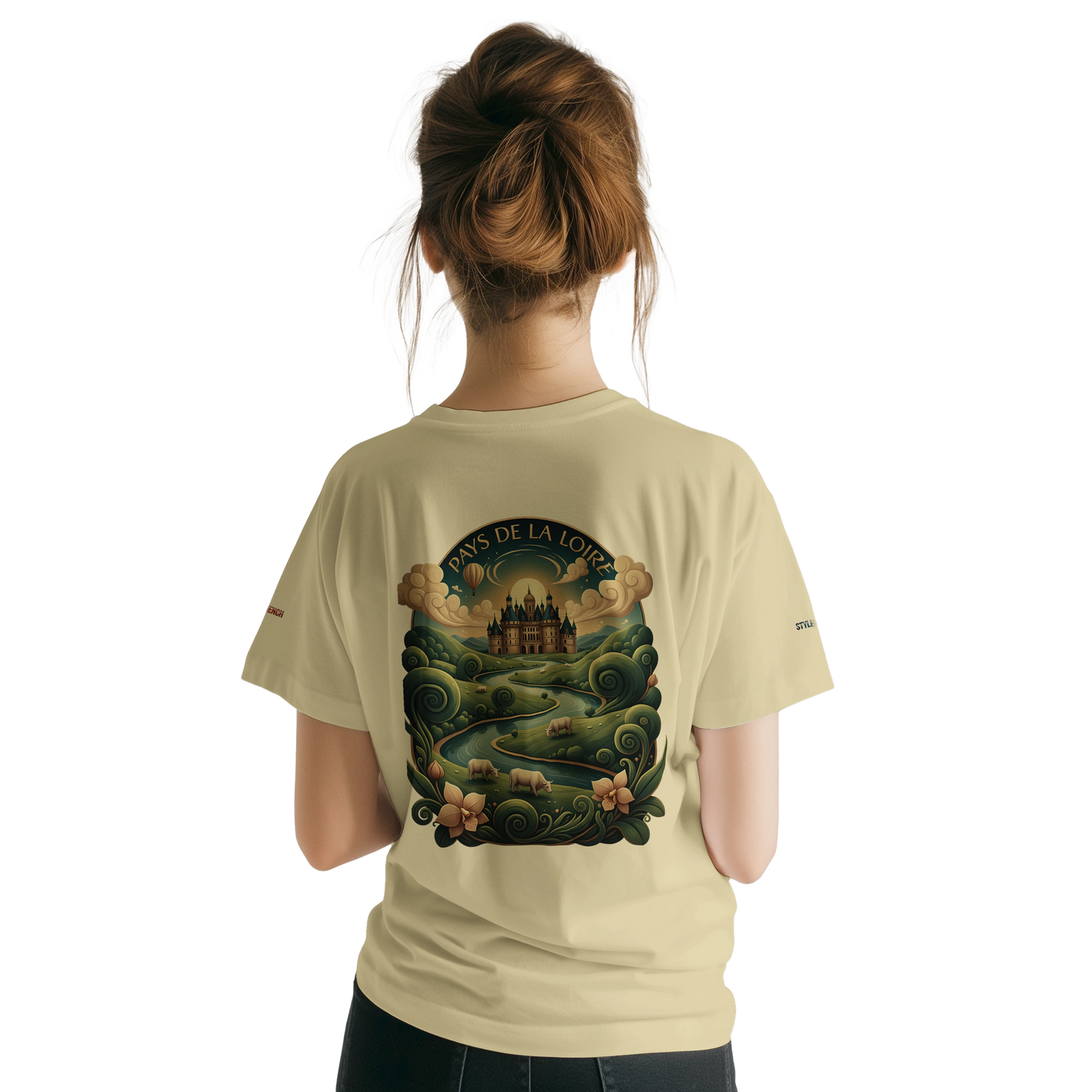 Unisex T-Shirt Pays de la Loire klassischer Rundhalsausschnitt | Gildan® 64000