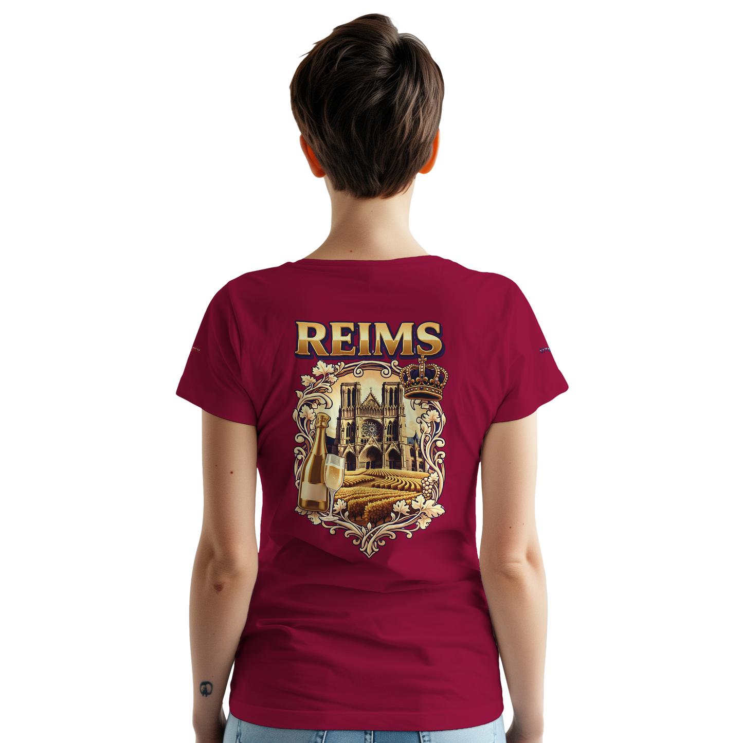 T-shirt Unisexe Reims - Ville de France - Coton Premium