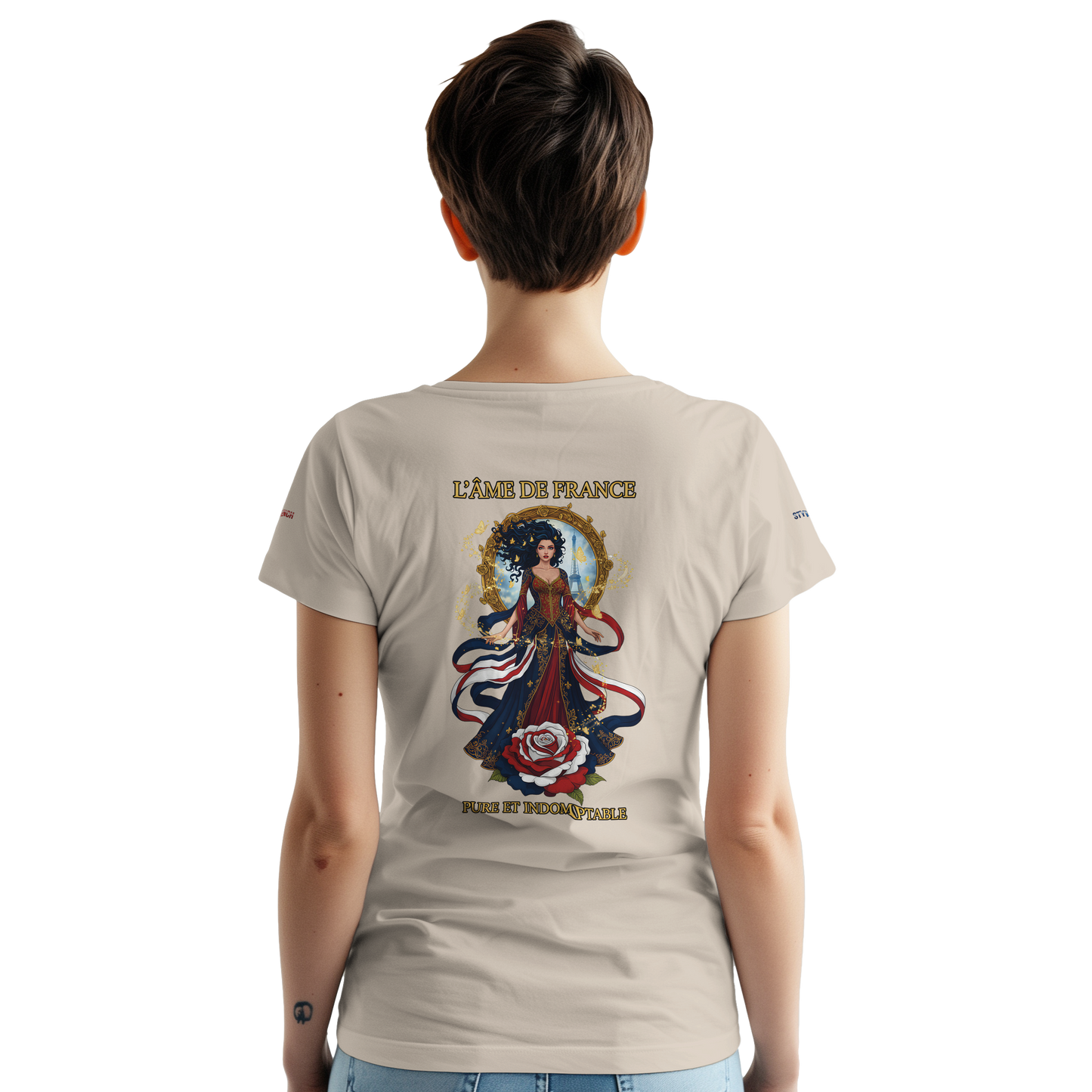Women's T-shirt The Soul of France French Style Heavyweight Crewneck | Gildan® 5000