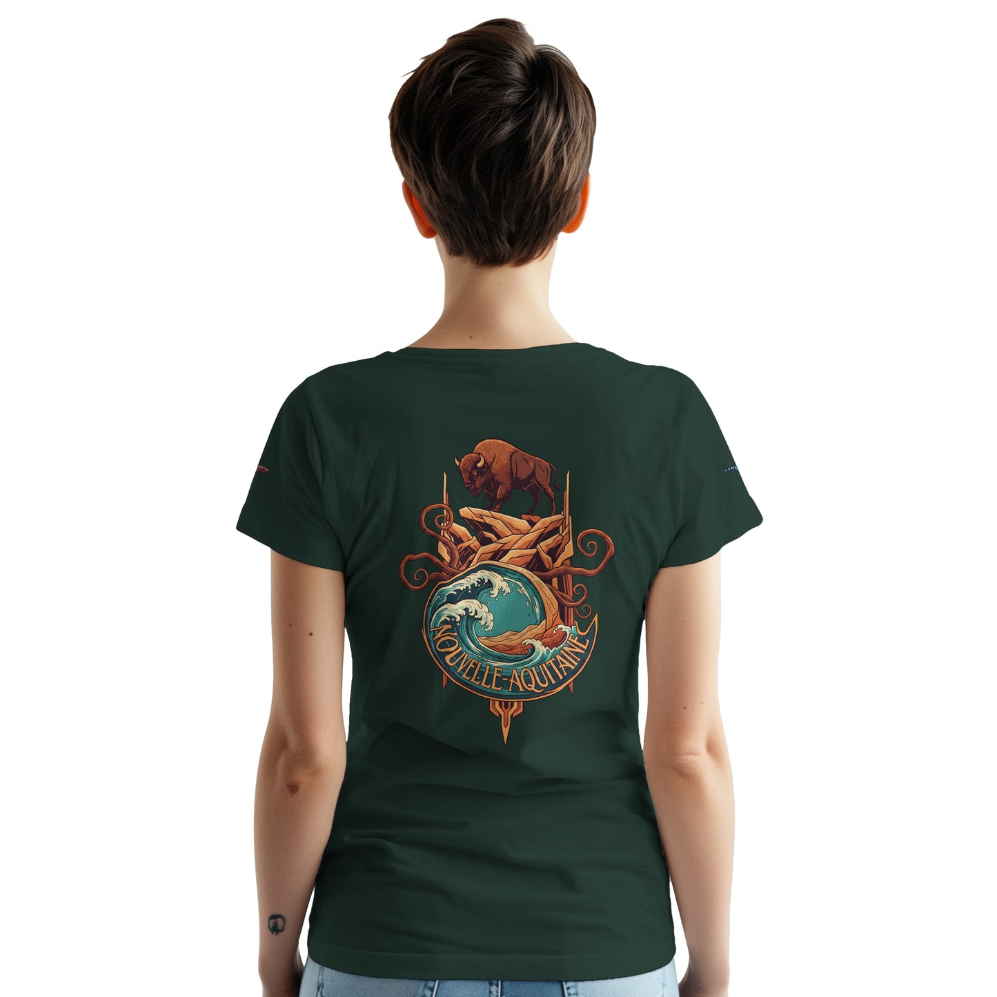 T-Shirt Neu-Aquitanien, dick, Rundhalsausschnitt | Gildan® 5000
