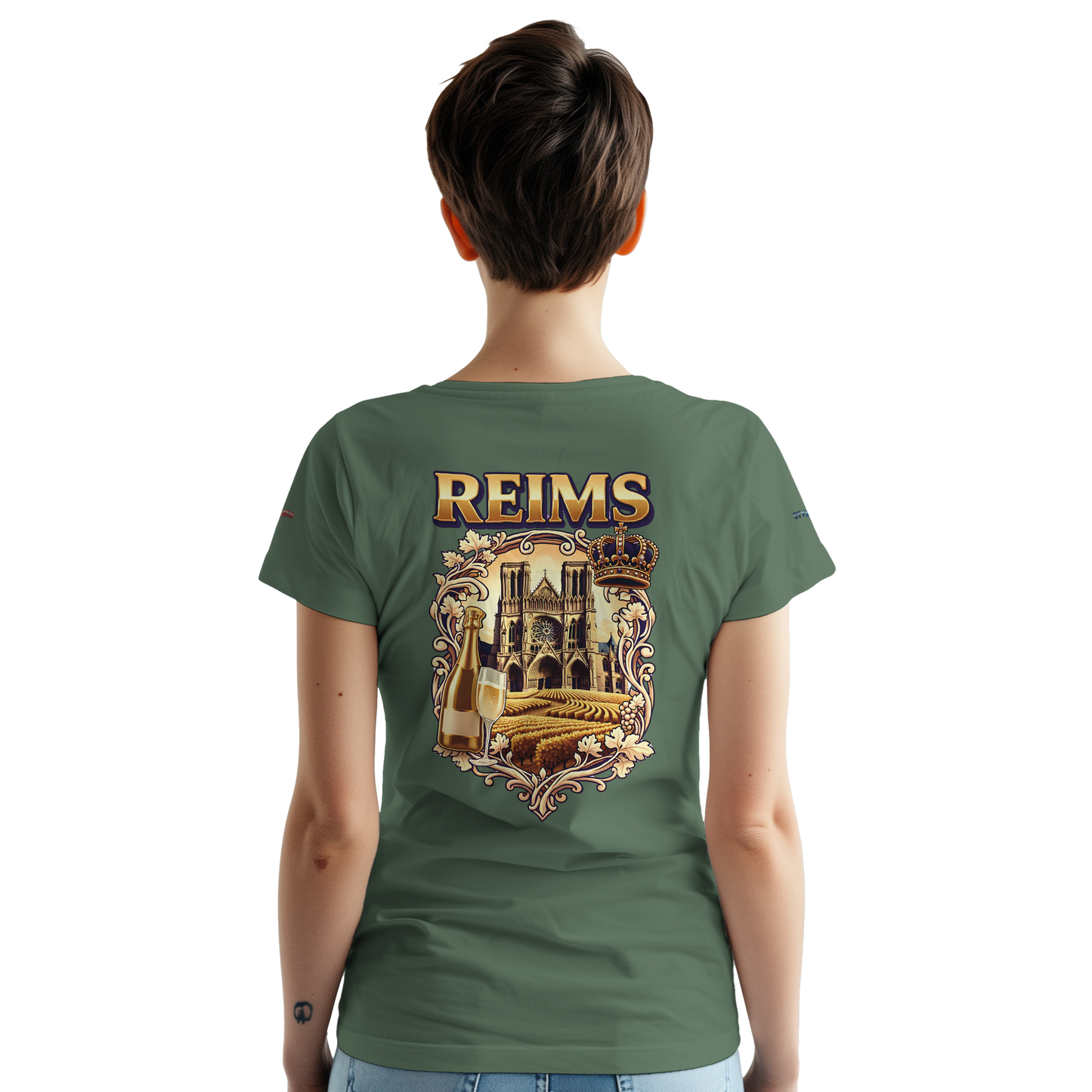 T-shirt Unisexe Reims - Ville de France - Coton Premium