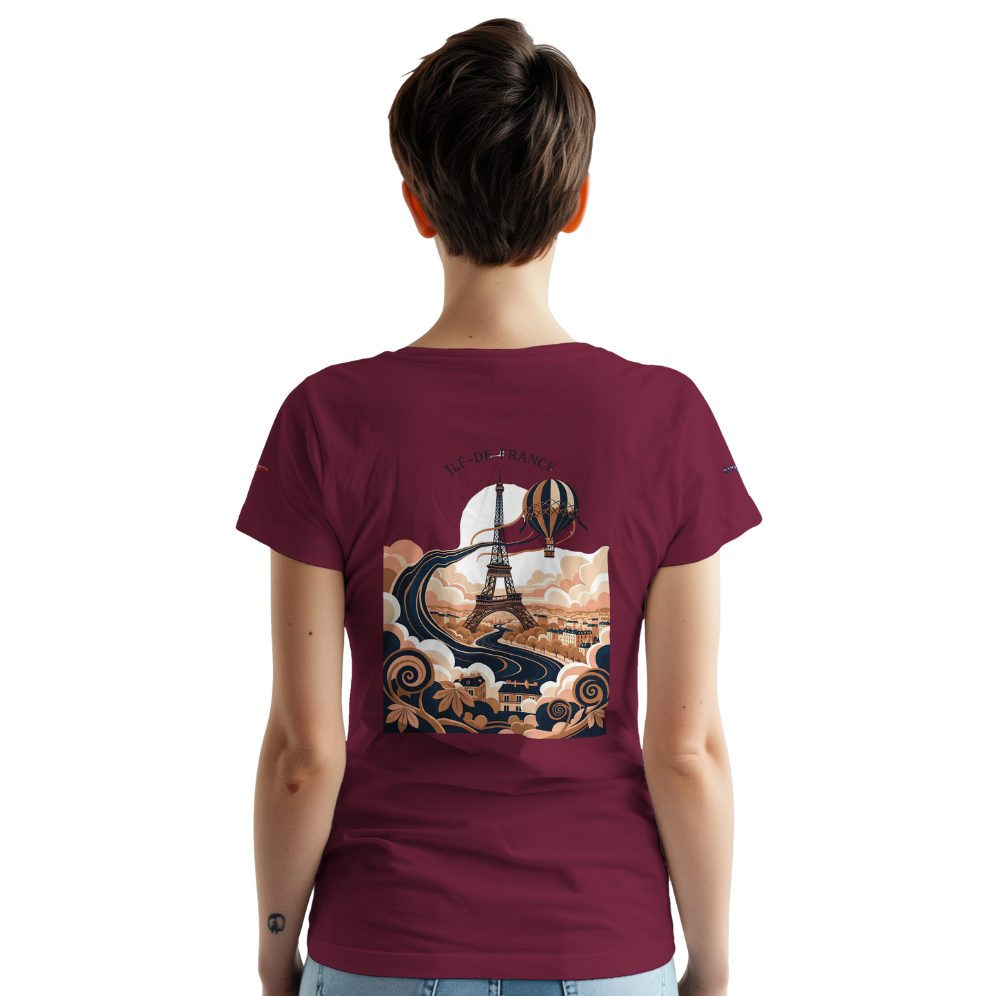 Unisex T-Shirt Île-de-France dick rundhals | Gildan® 5000