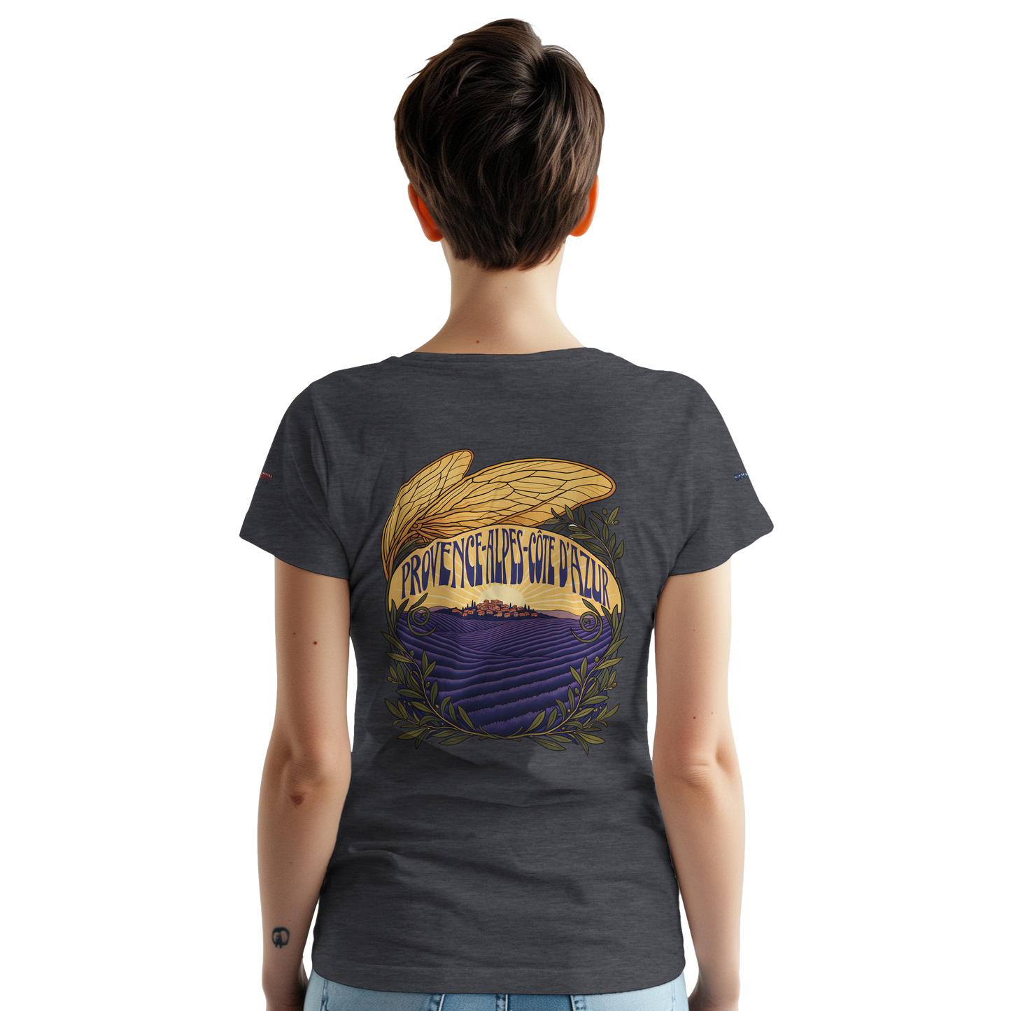 Unisex T-Shirt Provence-Alpes-Côte d'Azur, schwerer Rundhalsausschnitt | Gildan® 5000