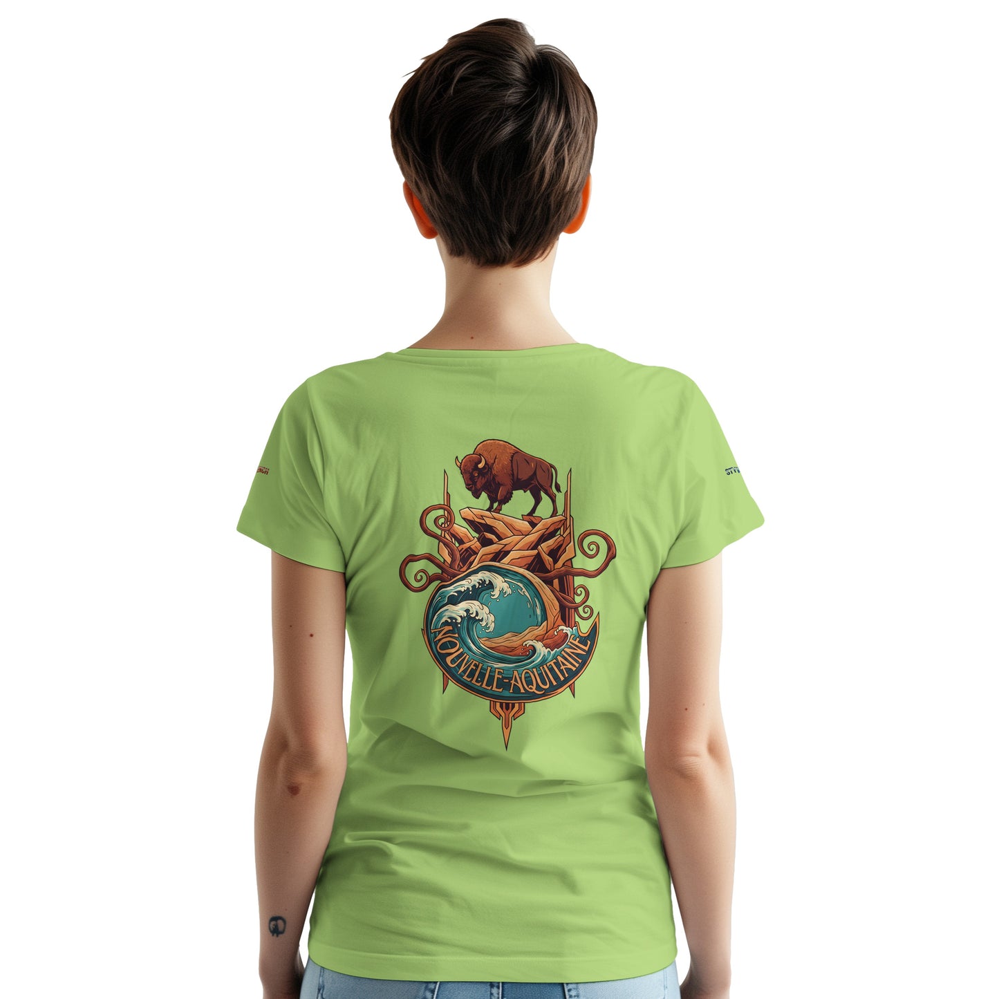 T-Shirt Neu-Aquitanien, dick, Rundhalsausschnitt | Gildan® 5000