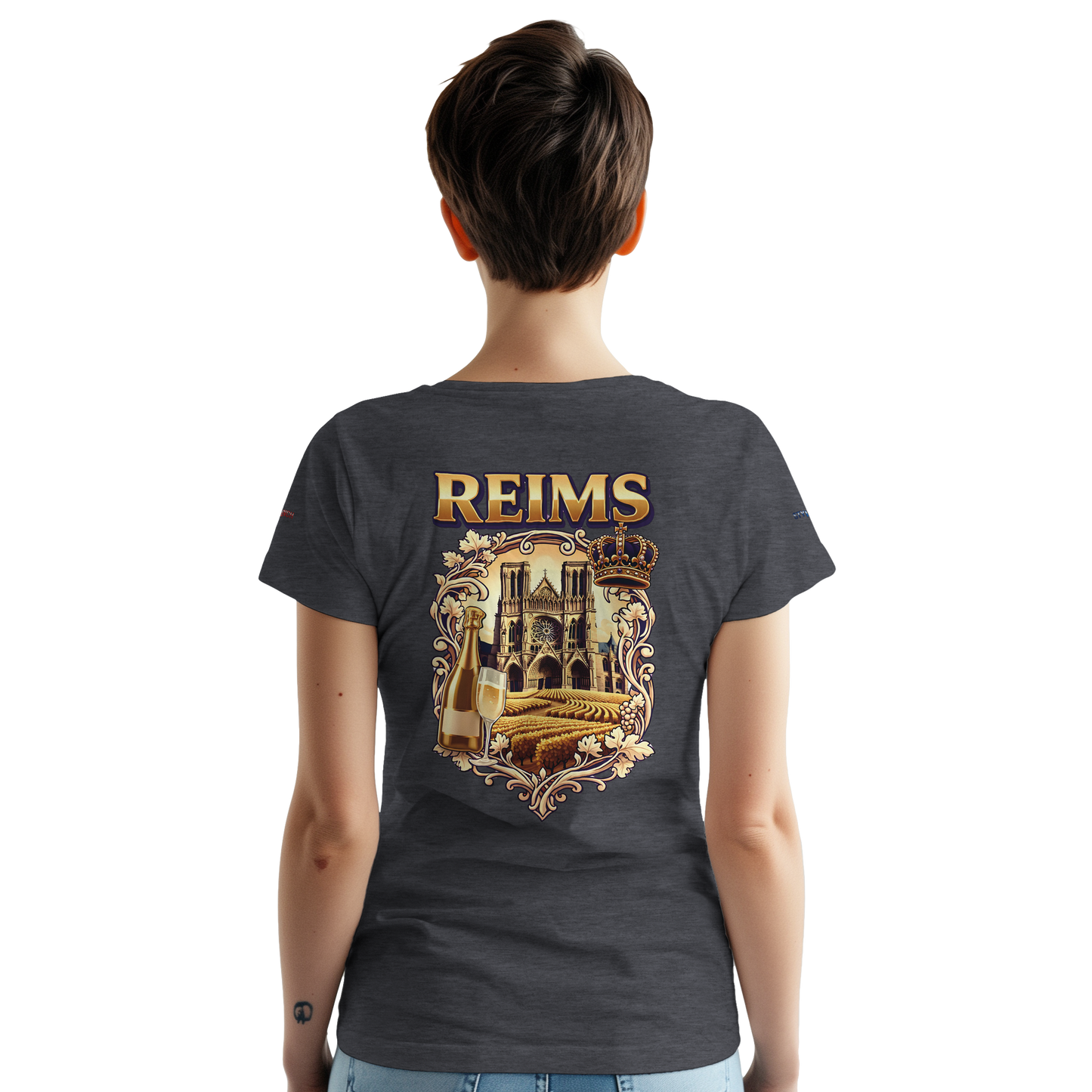 T-shirt Unisexe Reims - Ville de France - Coton Premium