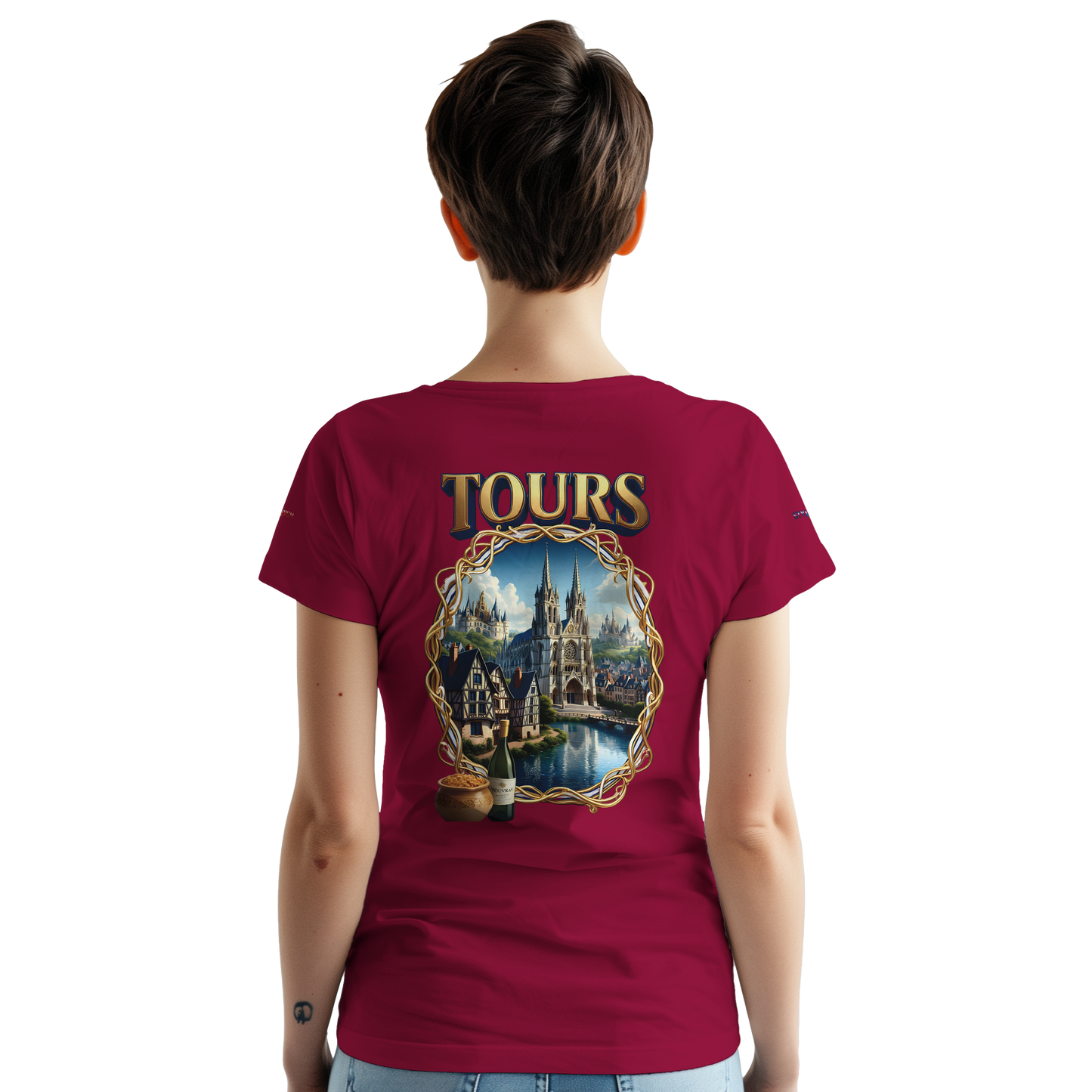 Unisex T-shirt Tours, France, thick crew neck | Gildan® 5000