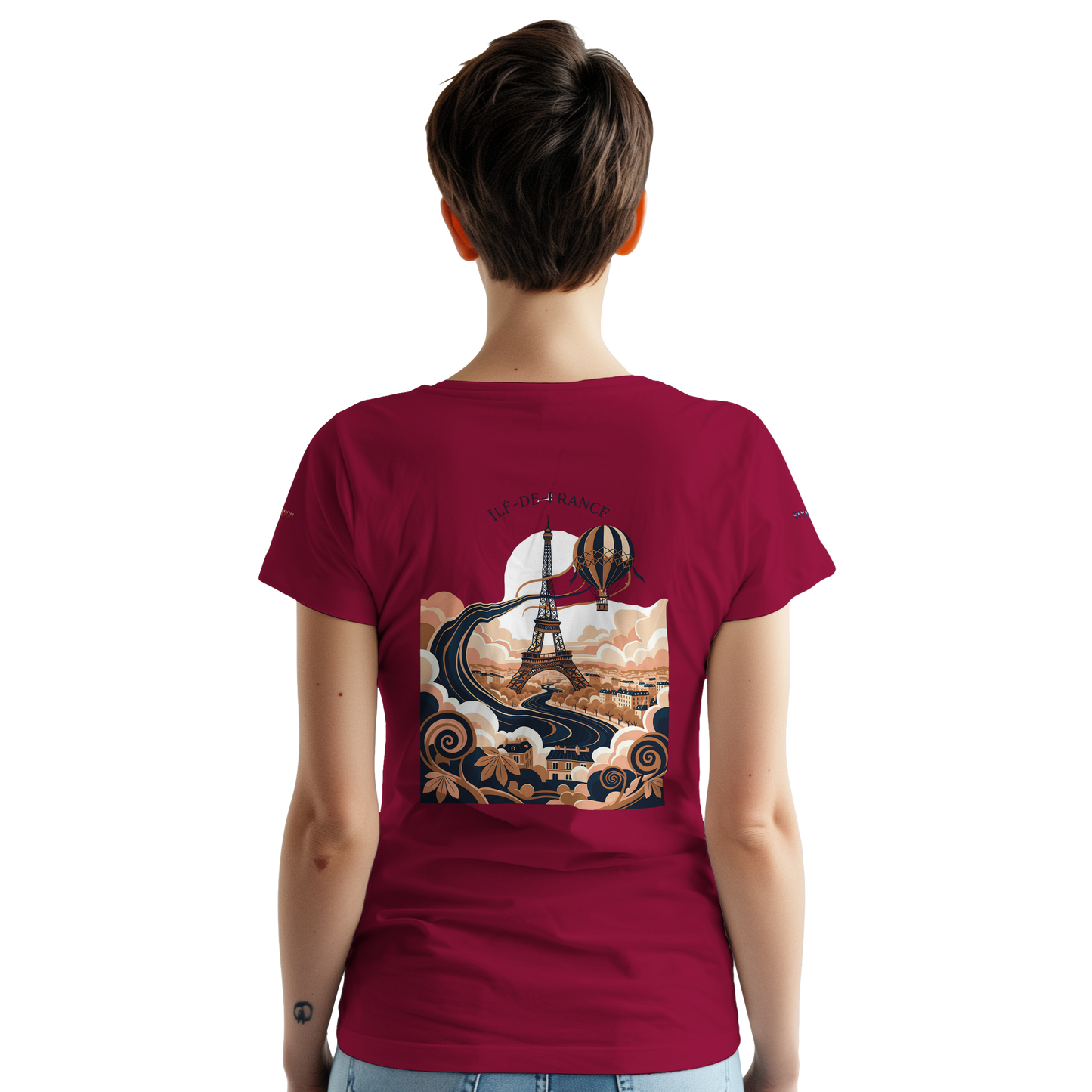 Unisex T-Shirt Île-de-France dick rundhals | Gildan® 5000