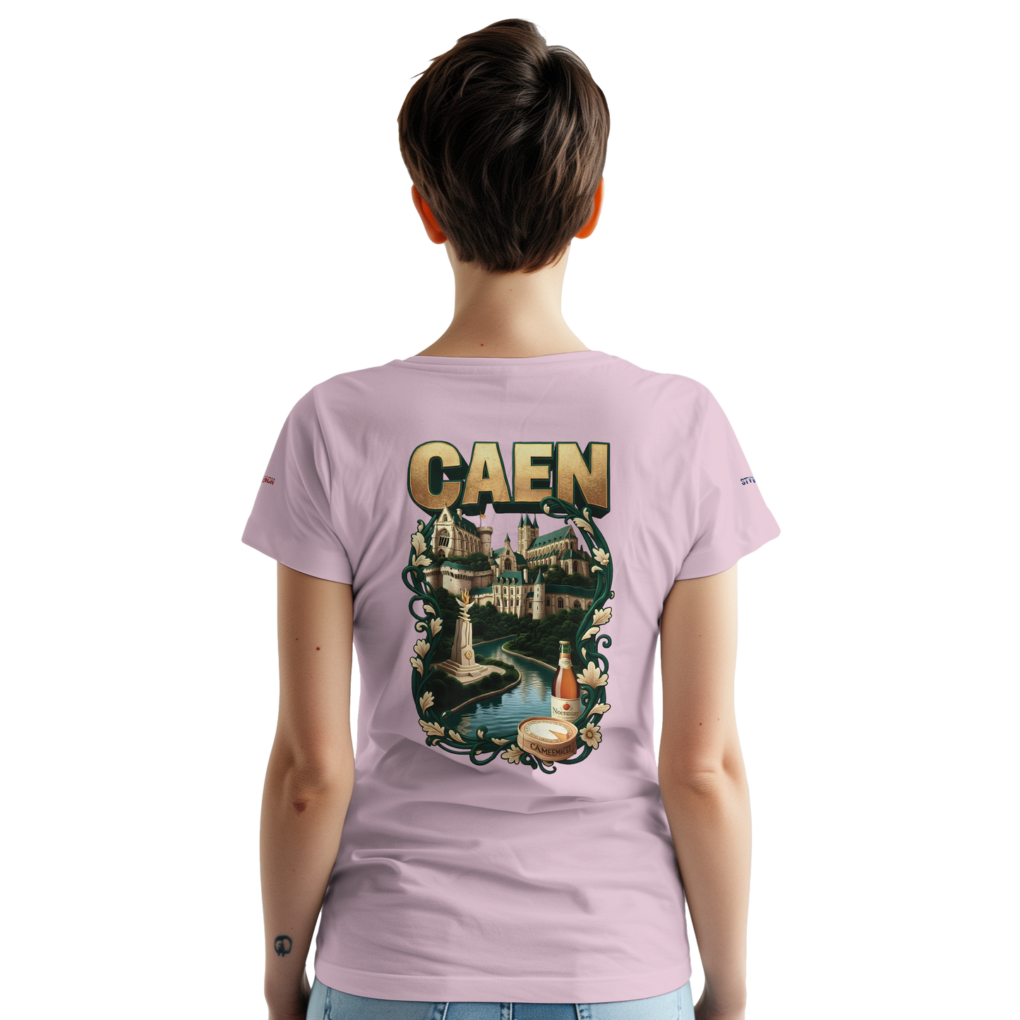 Unisex-T-Shirt Caen Stadt in Frankreich | Gildan® 5000