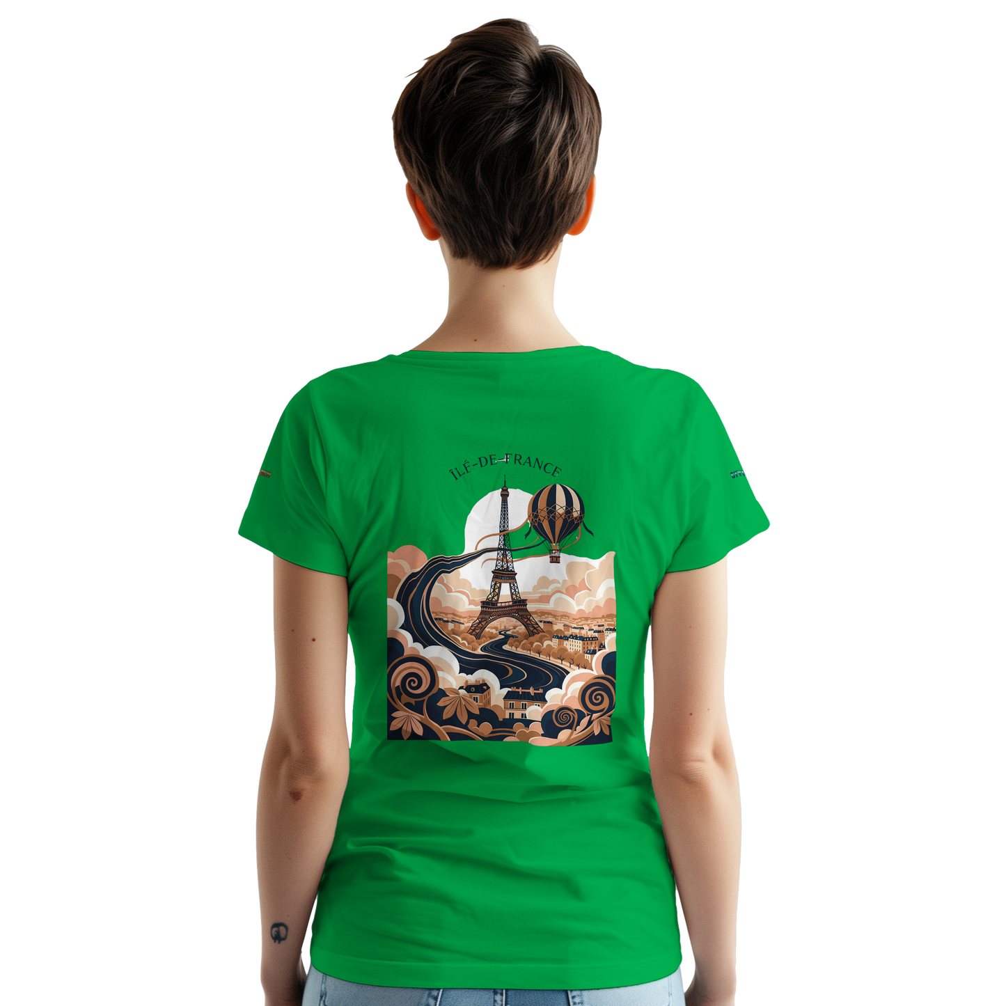 Unisex T-Shirt Île-de-France dick rundhals | Gildan® 5000
