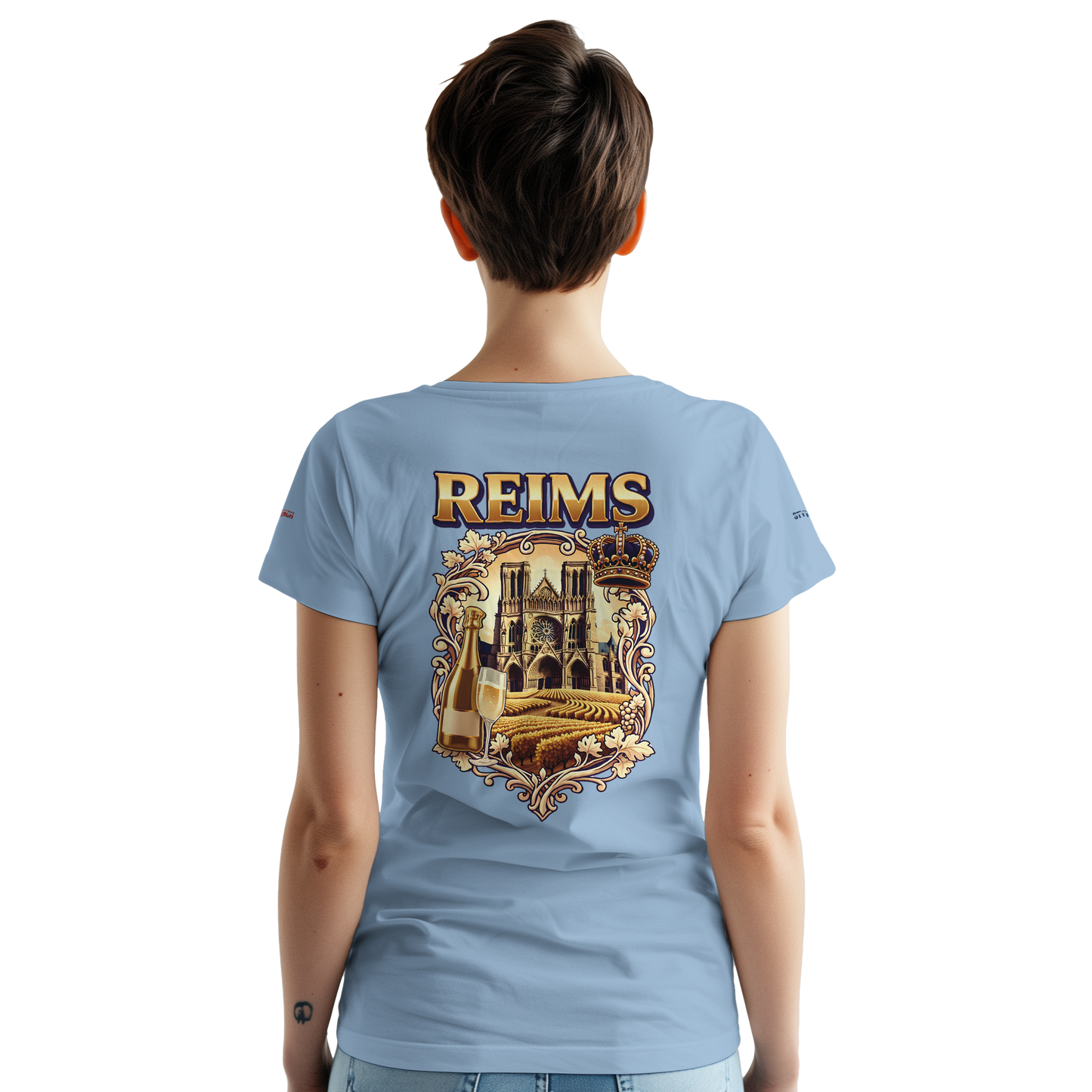 T-shirt Unisexe Reims - Ville de France - Coton Premium