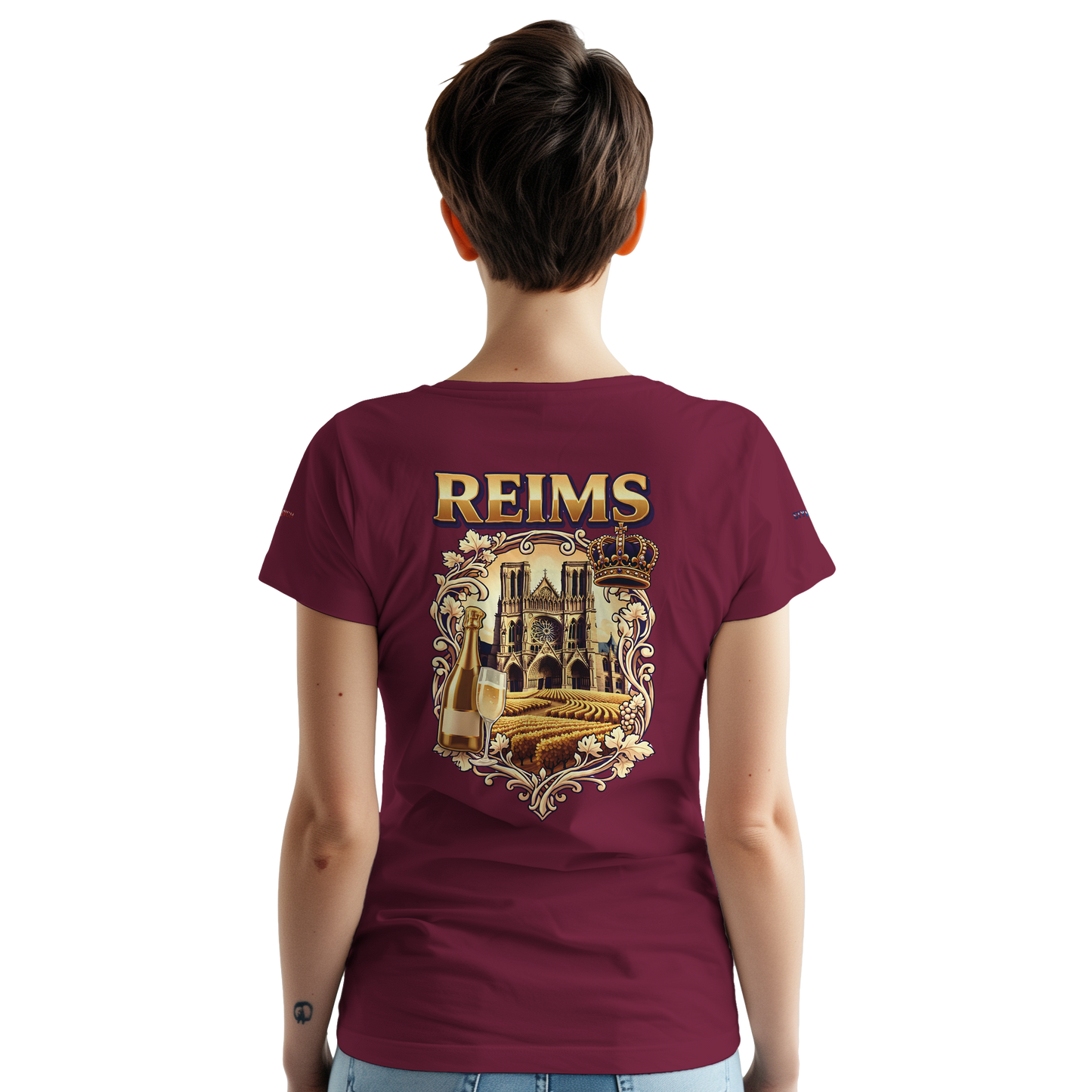 T-shirt Unisexe Reims - Ville de France - Coton Premium