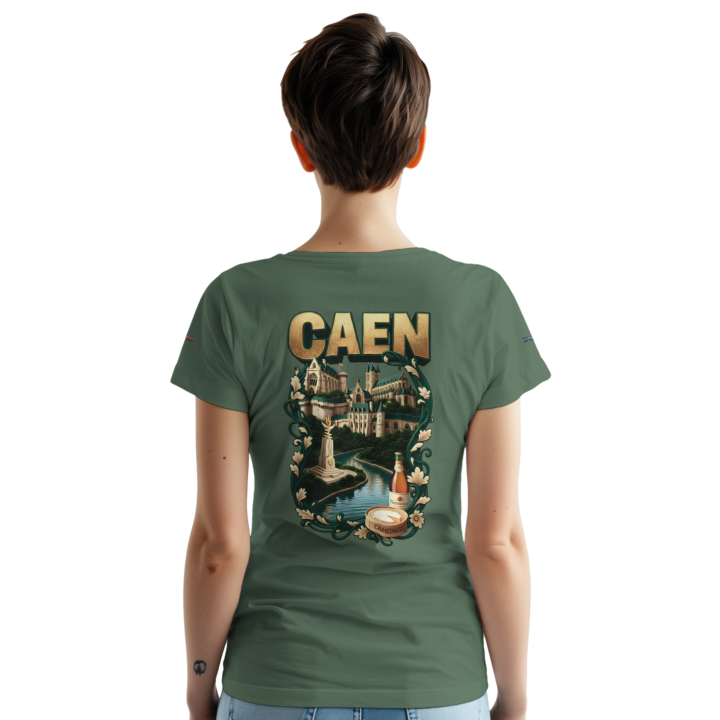 Unisex-T-Shirt Caen Stadt in Frankreich | Gildan® 5000