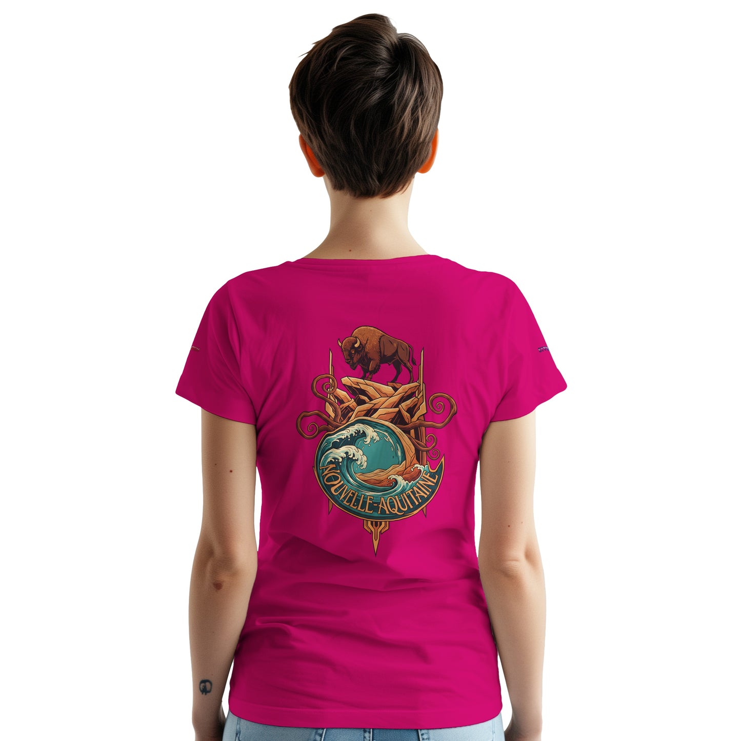 T-Shirt Neu-Aquitanien, dick, Rundhalsausschnitt | Gildan® 5000