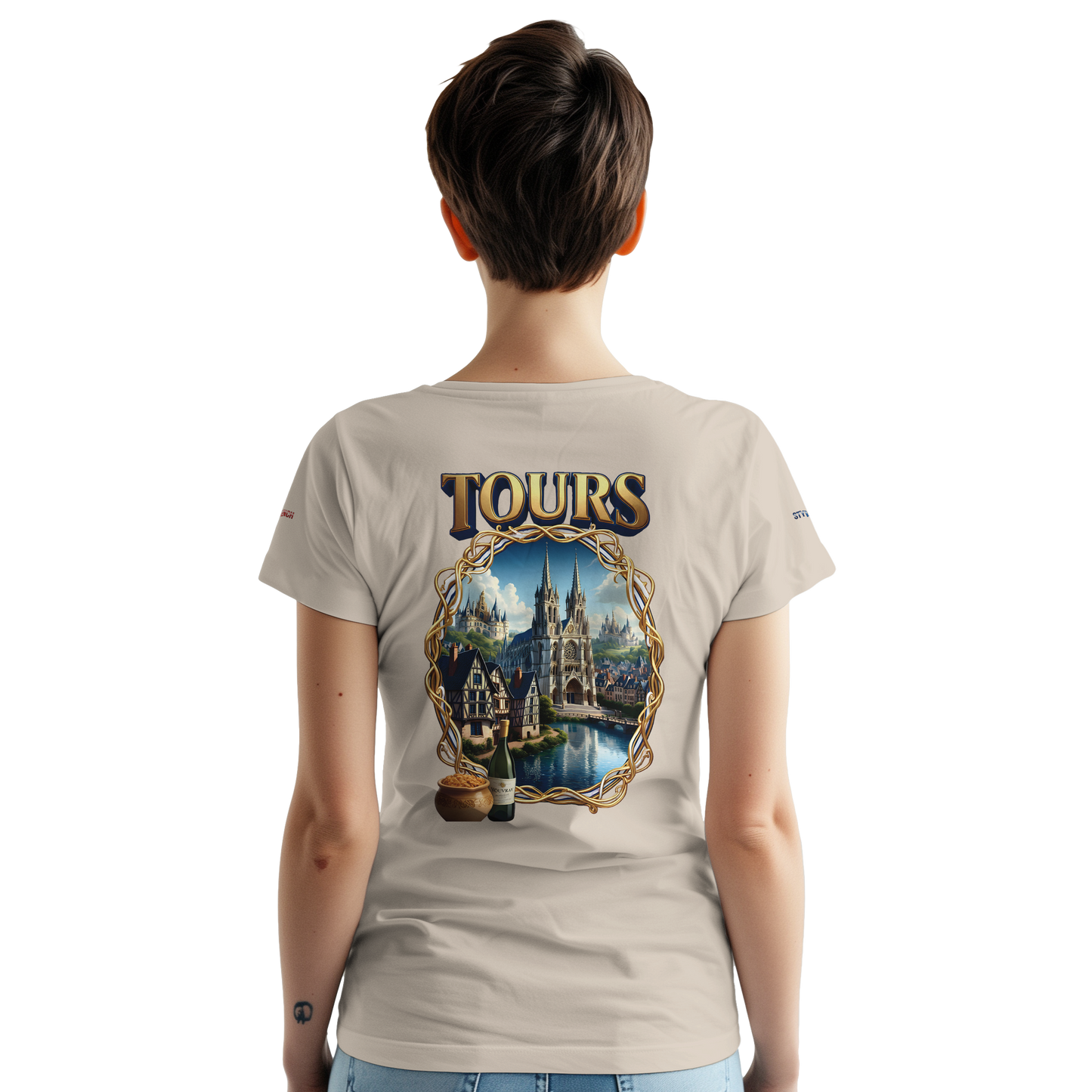 Unisex T-shirt Tours, France, thick crew neck | Gildan® 5000
