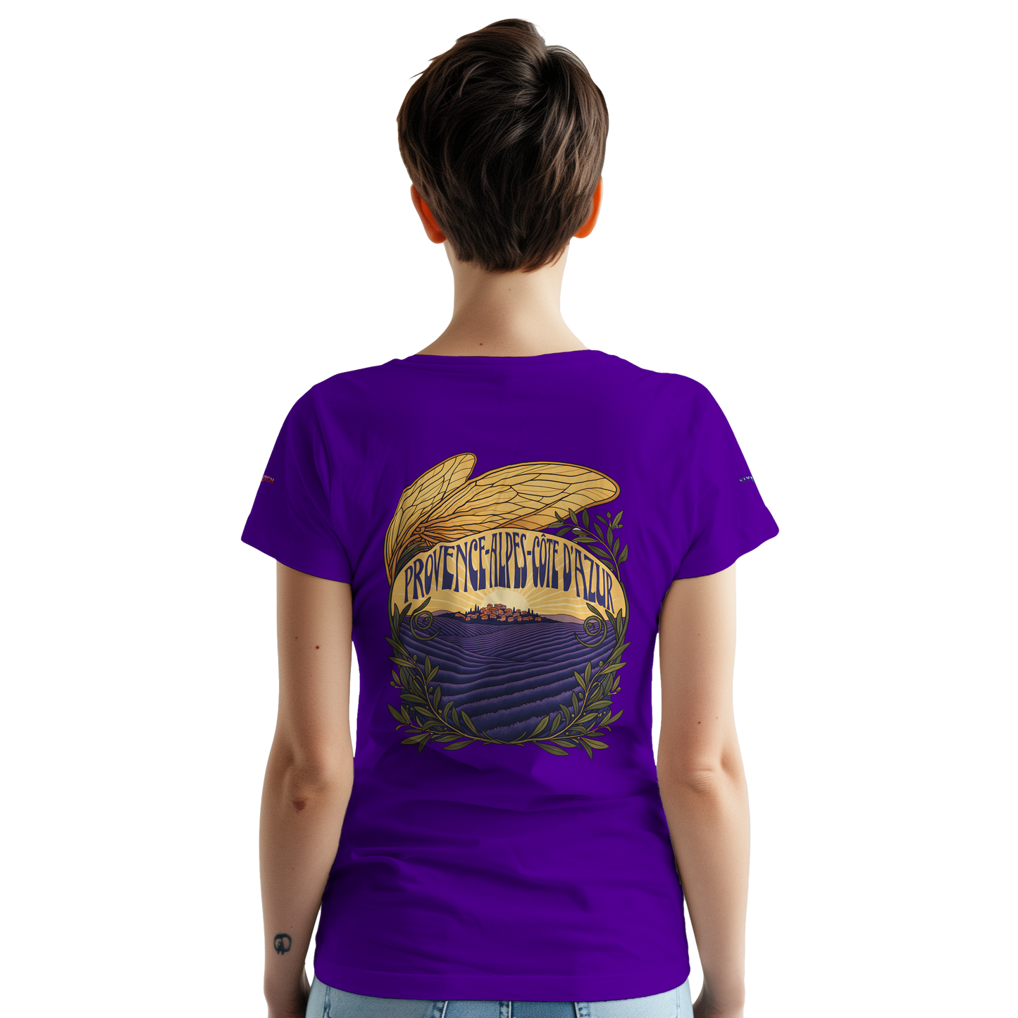 Unisex T-Shirt Provence-Alpes-Côte d'Azur, schwerer Rundhalsausschnitt | Gildan® 5000