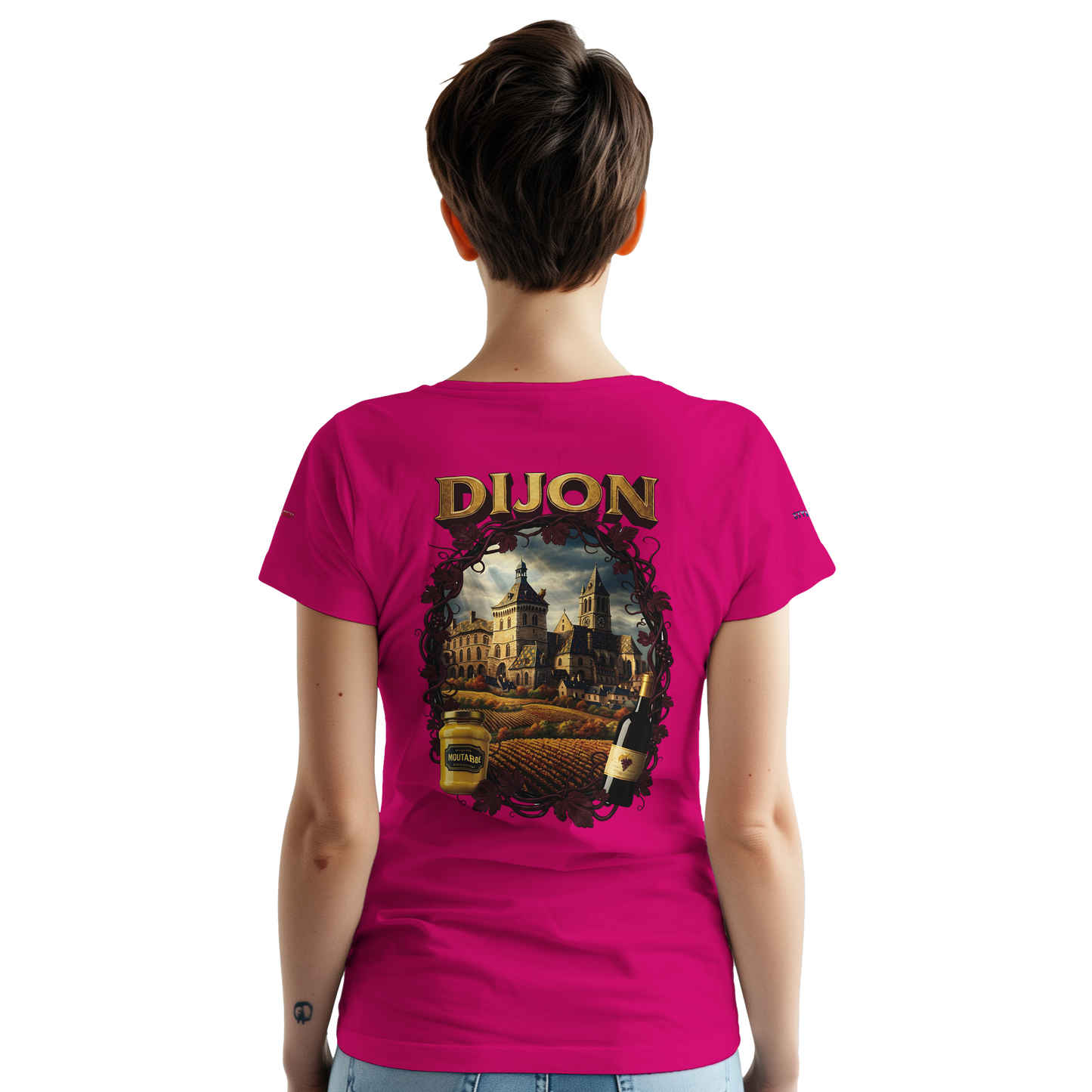 Unisex T-Shirt Dijon Stadt Frankreich dick Rundhals | Gildan® 5000