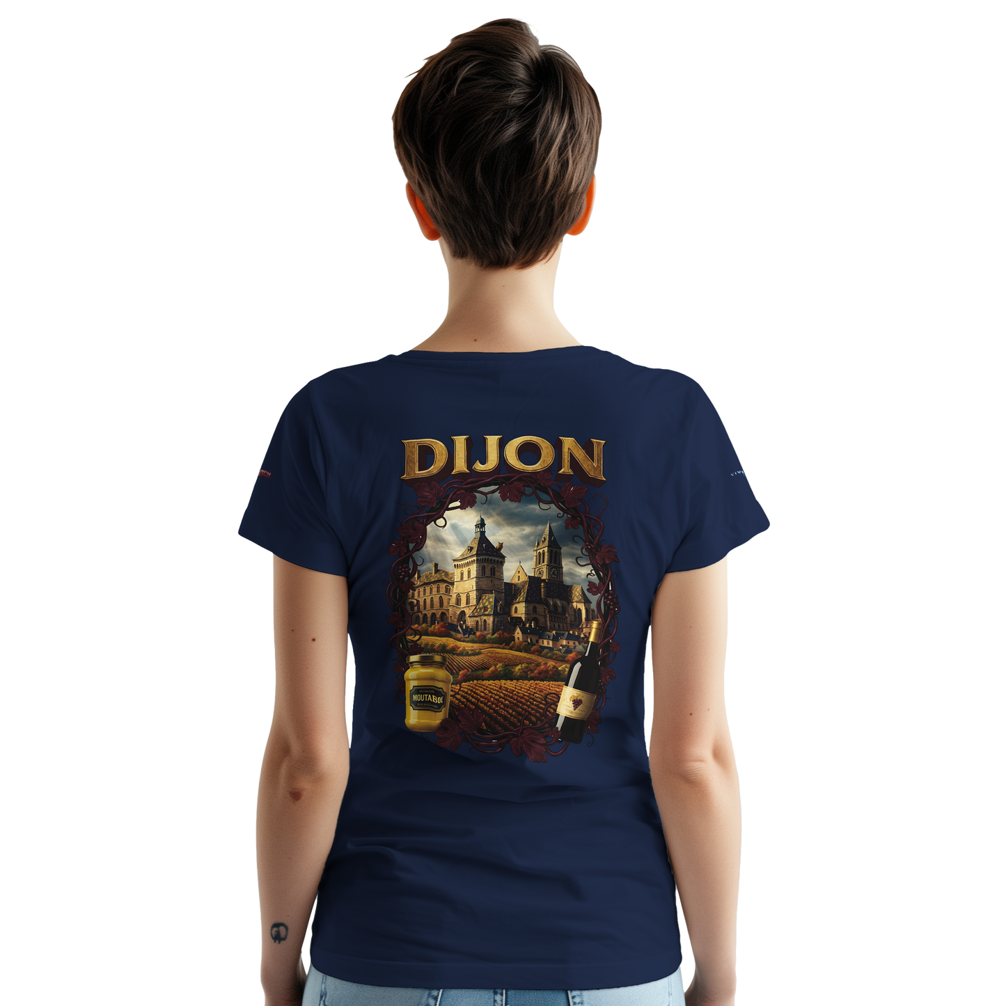 Unisex T-Shirt Dijon Stadt Frankreich dick Rundhals | Gildan® 5000