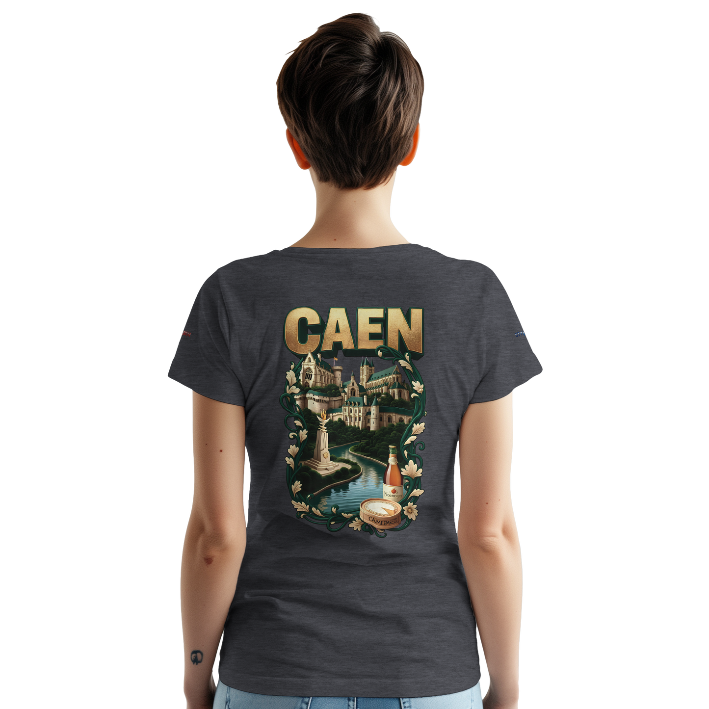 Unisex-T-Shirt Caen Stadt in Frankreich | Gildan® 5000