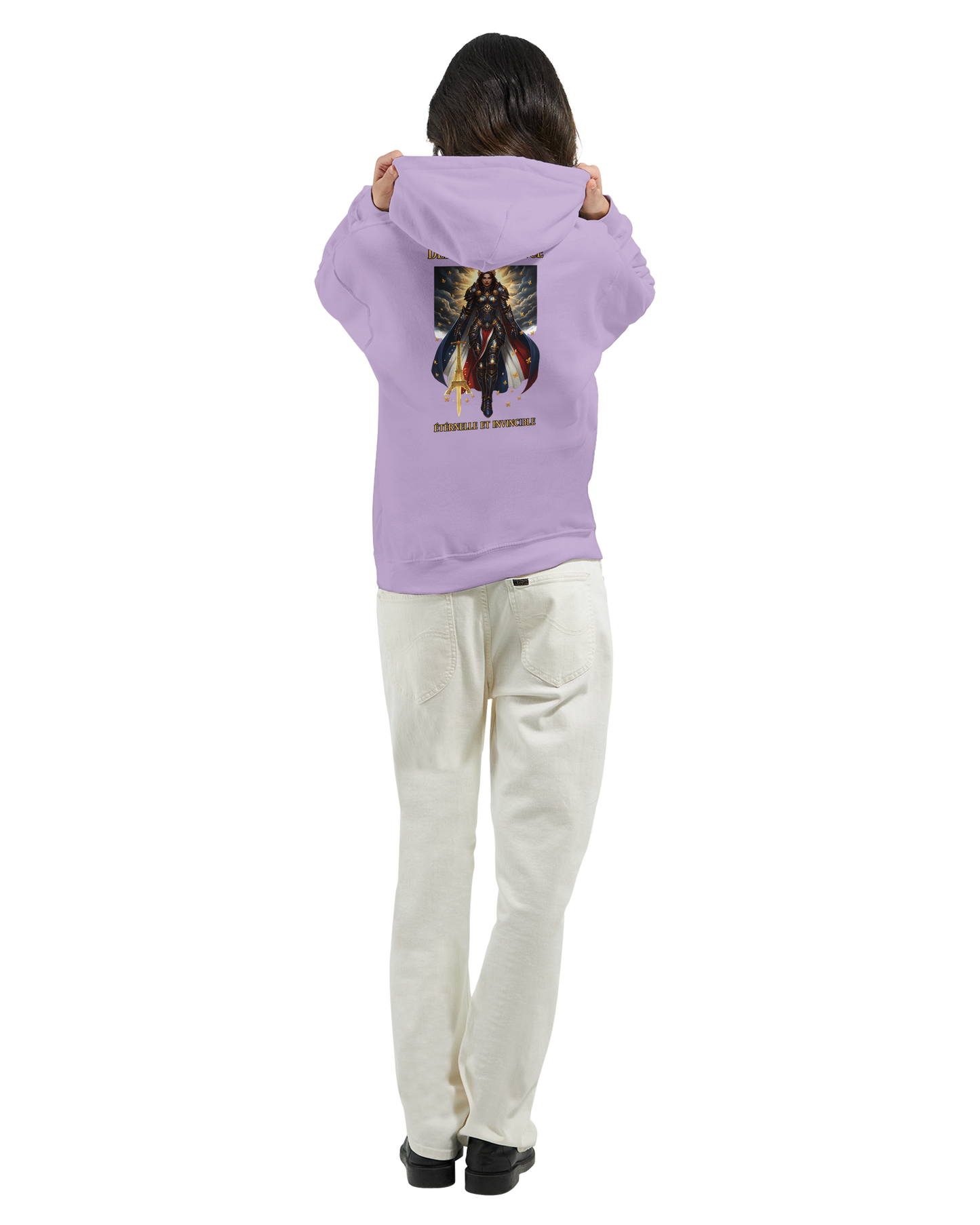 Damen-Kapuzenpullover „French Goddess“ im klassischen French-Stil | Gildan® 18500