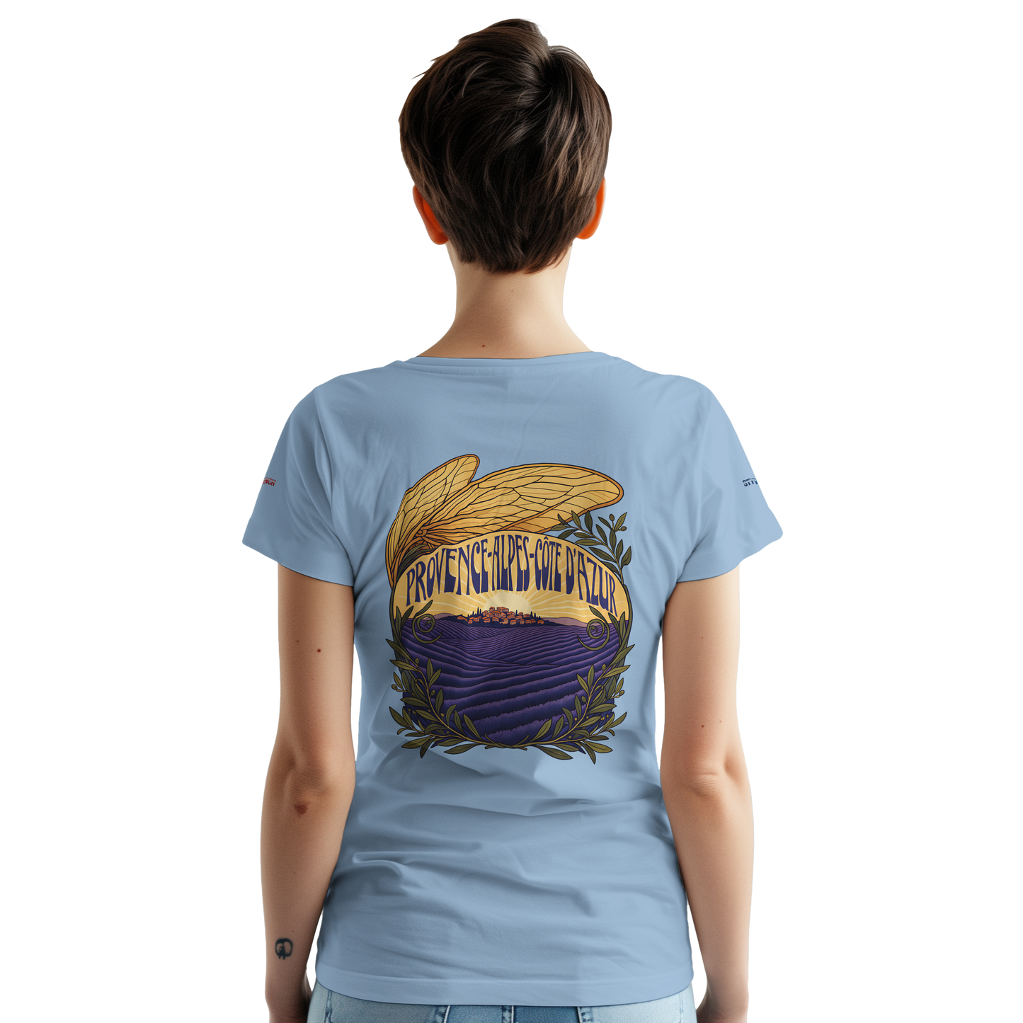 Unisex T-Shirt Provence-Alpes-Côte d'Azur, schwerer Rundhalsausschnitt | Gildan® 5000