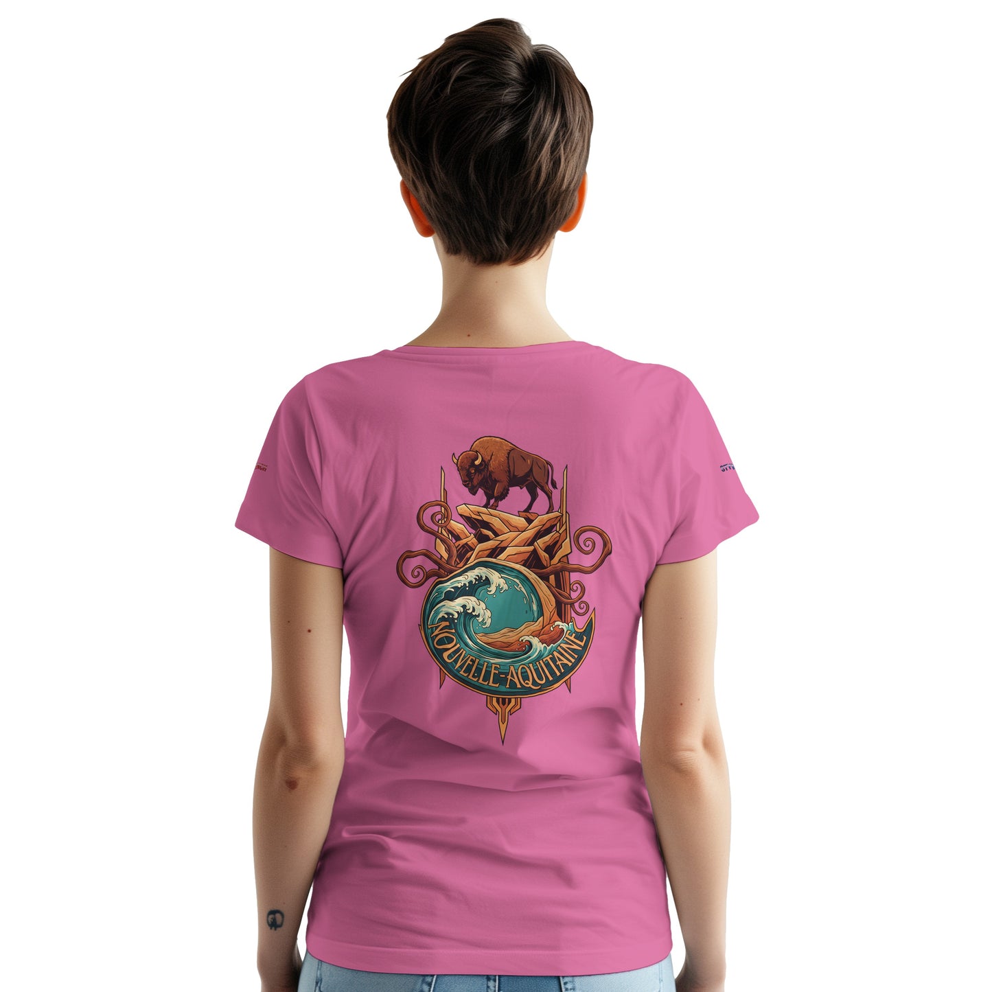 T-Shirt Neu-Aquitanien, dick, Rundhalsausschnitt | Gildan® 5000