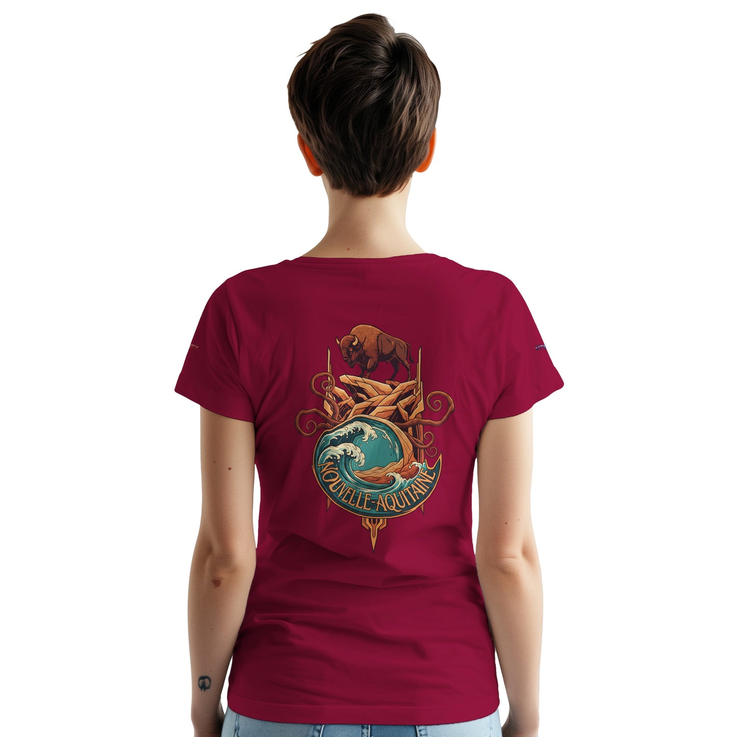 T-Shirt Neu-Aquitanien, dick, Rundhalsausschnitt | Gildan® 5000
