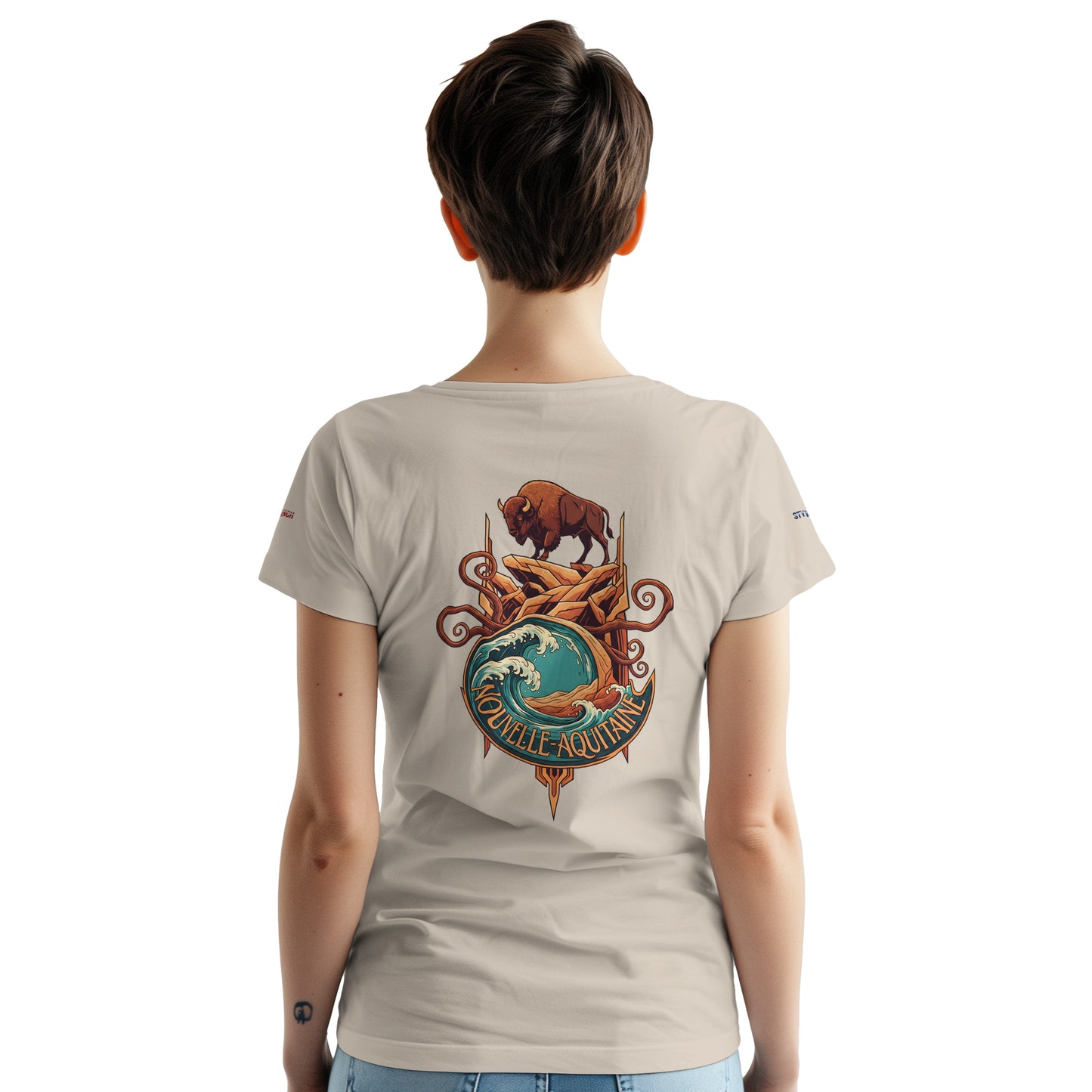 T-Shirt Neu-Aquitanien, dick, Rundhalsausschnitt | Gildan® 5000