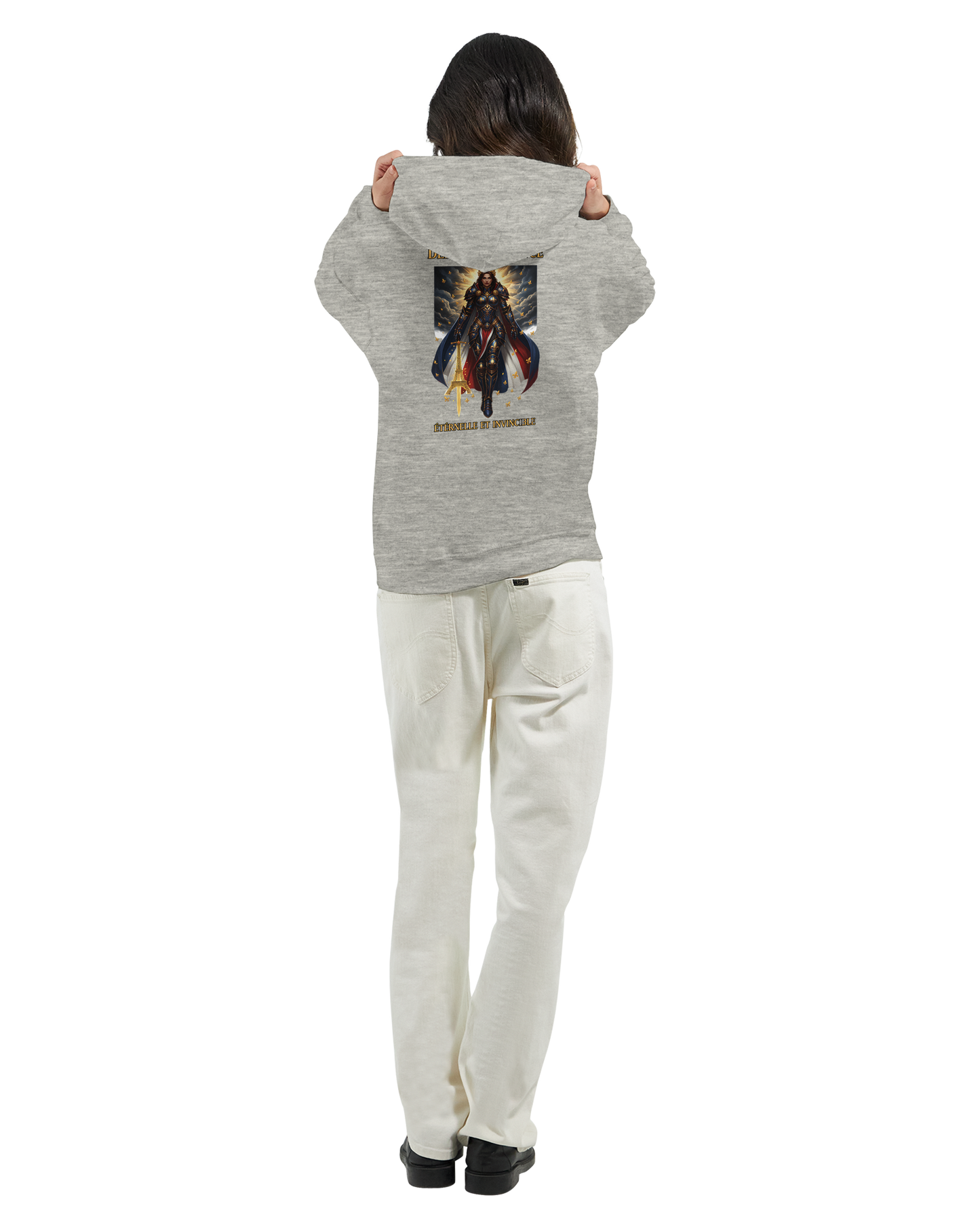 Damen-Kapuzenpullover „French Goddess“ im klassischen French-Stil | Gildan® 18500