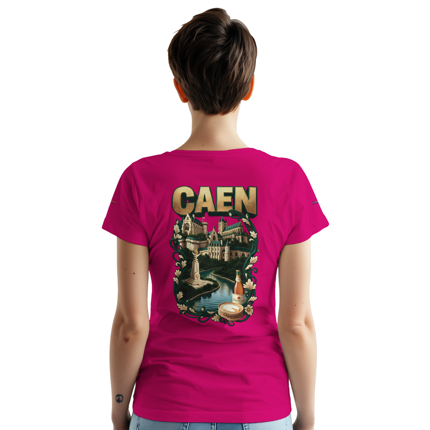 Unisex-T-Shirt Caen Stadt in Frankreich | Gildan® 5000