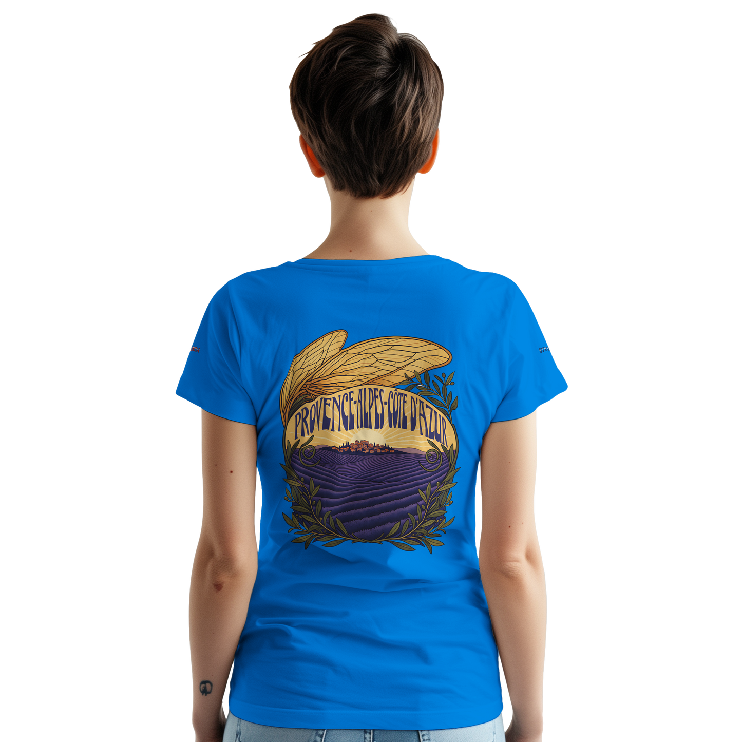 Unisex T-Shirt Provence-Alpes-Côte d'Azur, schwerer Rundhalsausschnitt | Gildan® 5000