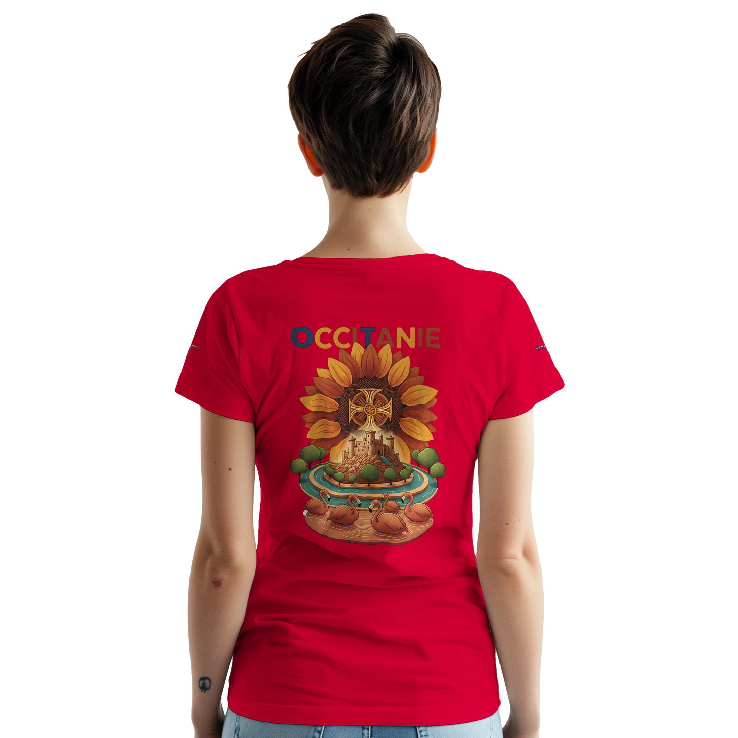 Unisex Occitania T-Shirt, dick, Rundhalsausschnitt | Gildan® 5000