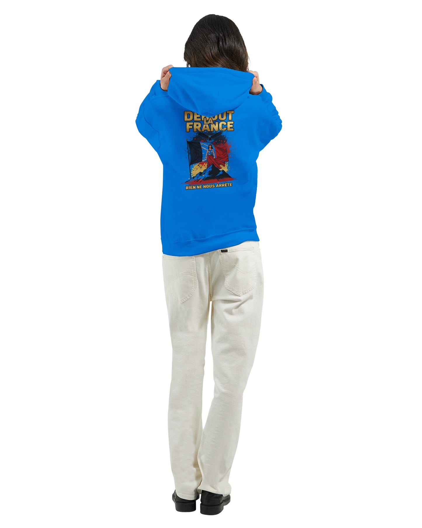Damen Hoodie Steh auf Frankreich klassisch | Gildan® 18500