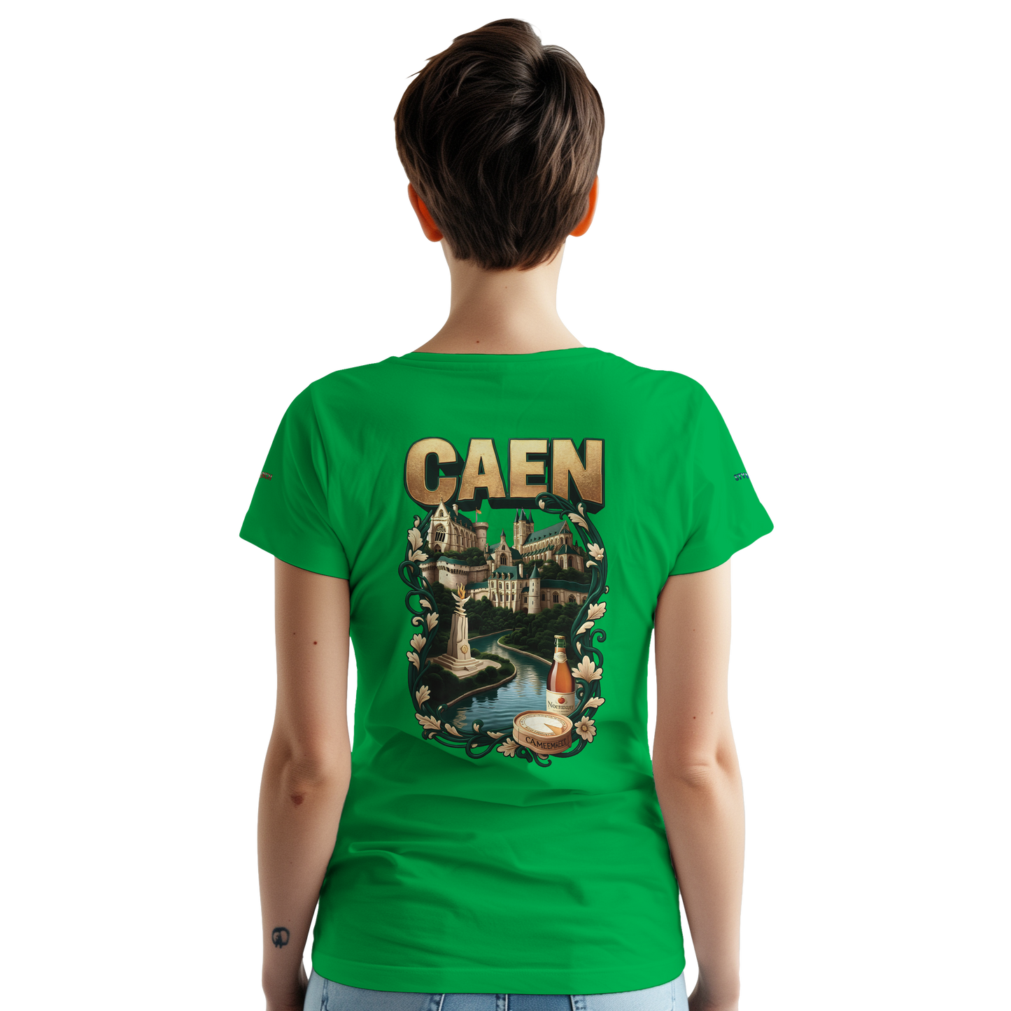 Unisex-T-Shirt Caen Stadt in Frankreich | Gildan® 5000